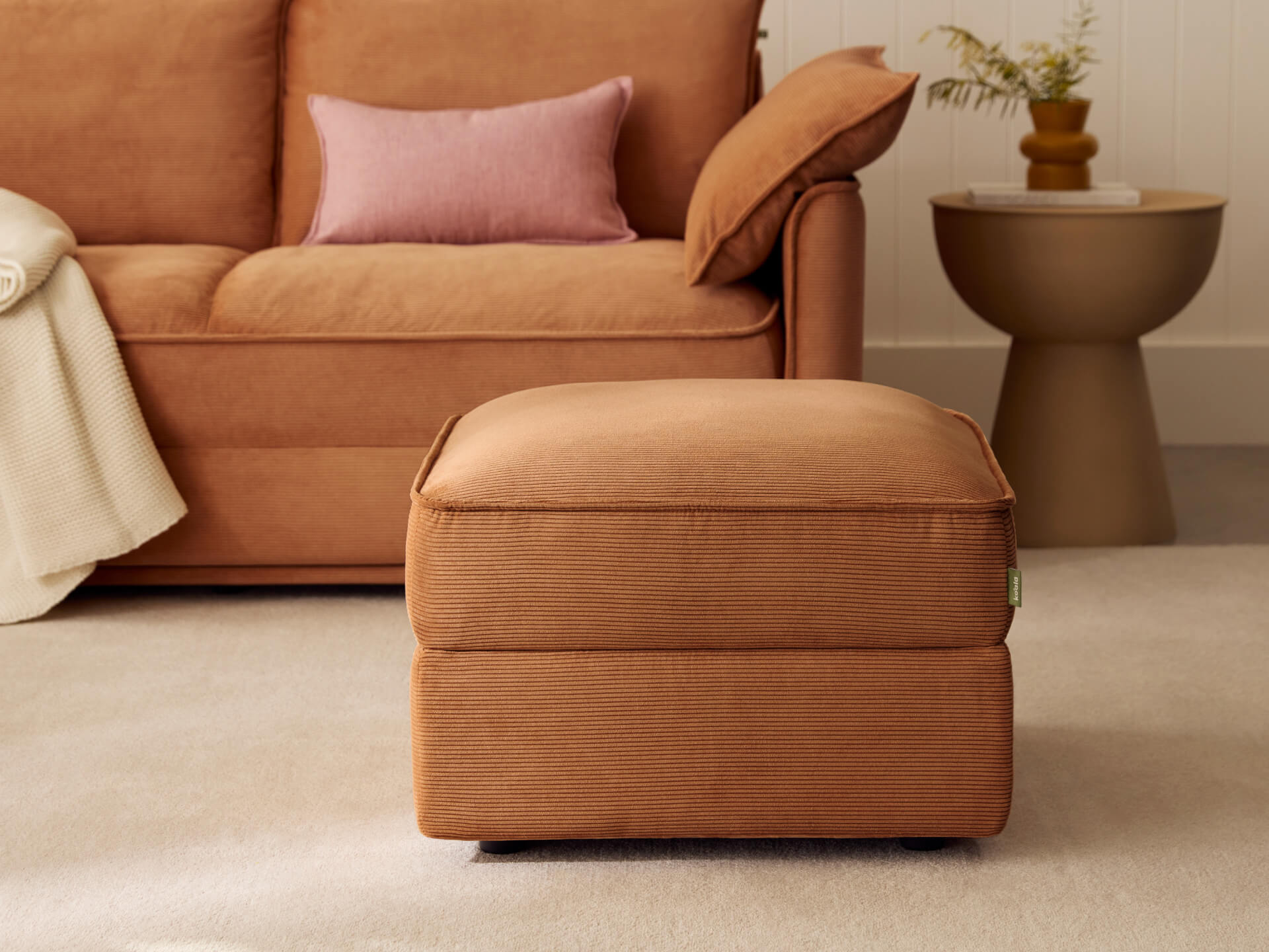 Koala Sofa Bed Ottoman - Sandstone (Cord)