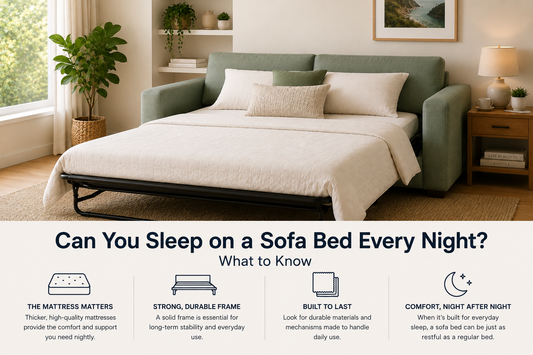 Can You Sleep on a Sofa Bed Every Night? What to Know
