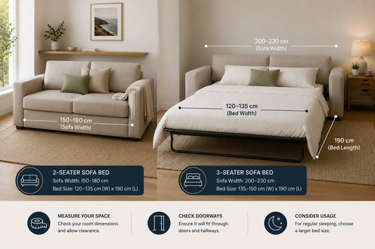 Sofa Bed Sizing Guide: Dimensions for Every Space