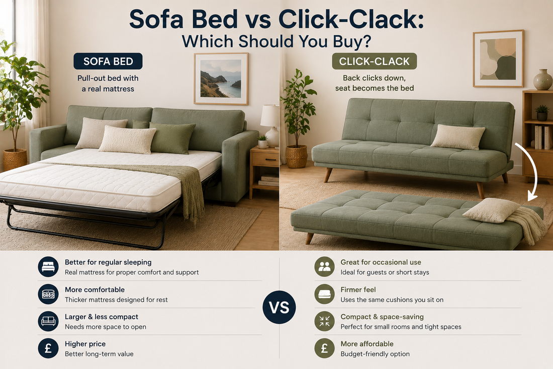 Sofa Bed Vs Click Clack Sofa