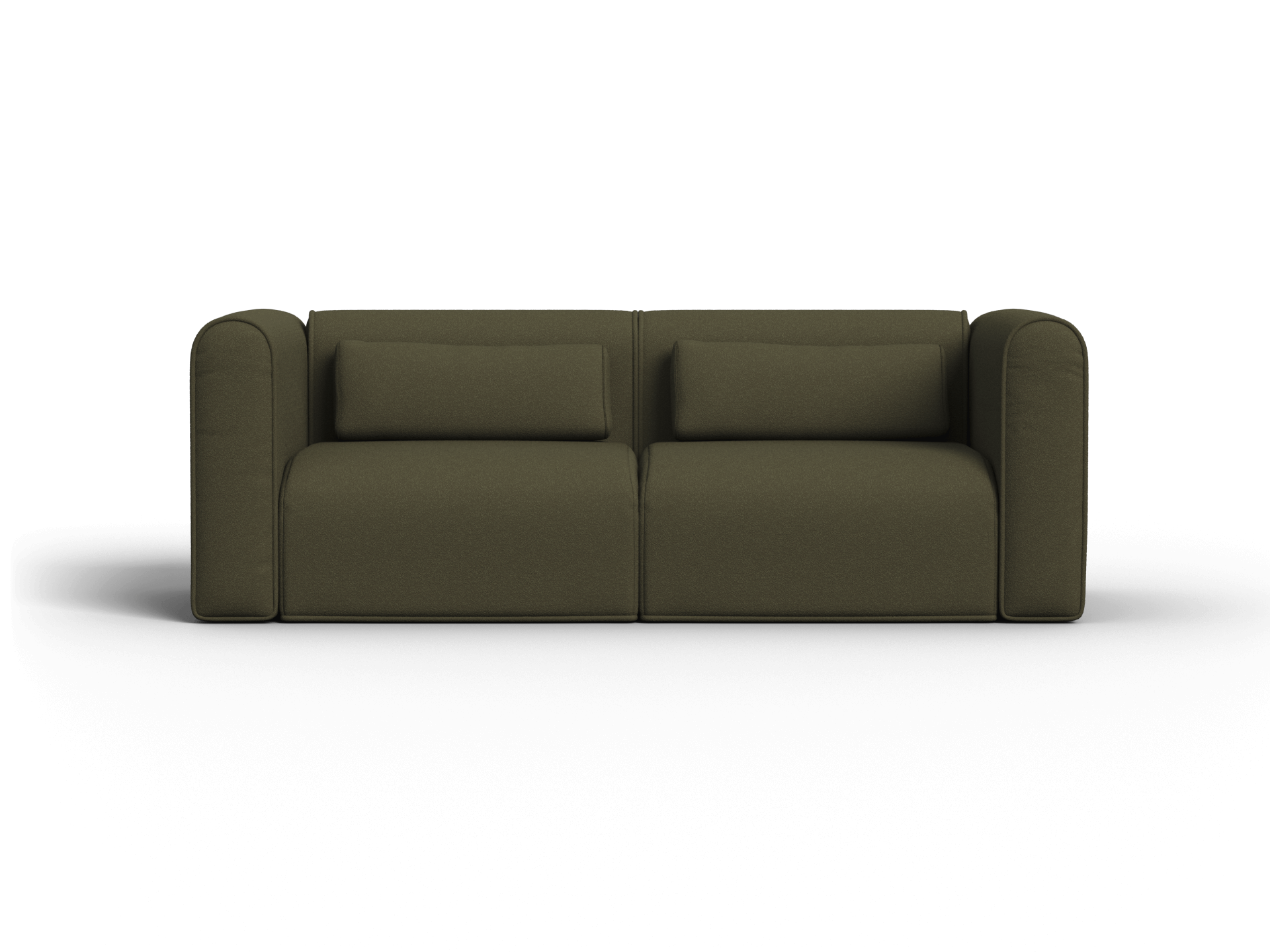 Bangalow Modular Sofa - 2 Sections / Green Wattle / Extra Wide