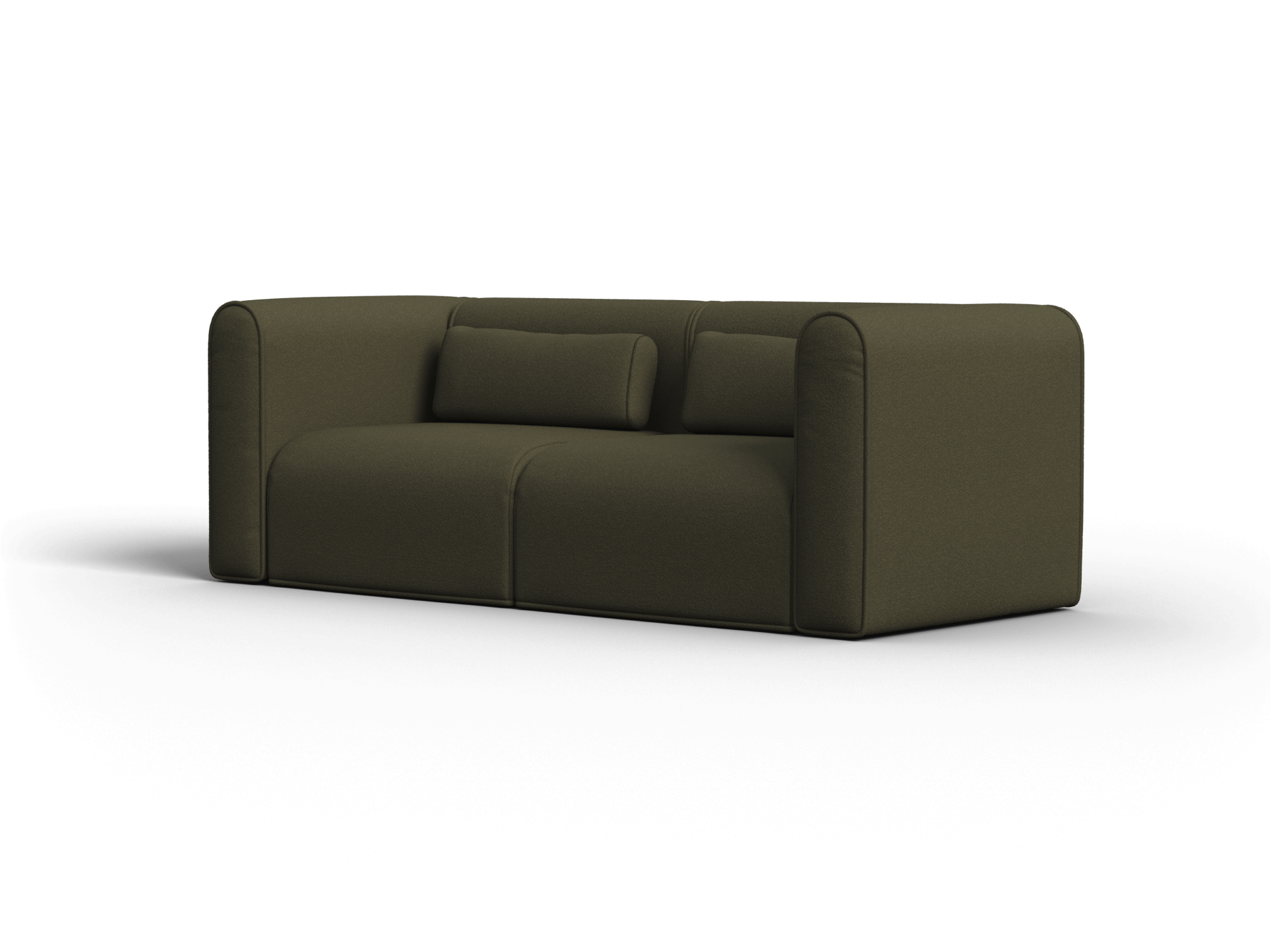 Bangalow Modular Sofa - 2 Sections / Green Wattle / Extra Wide