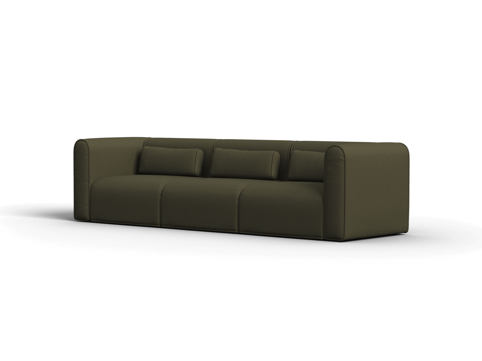 Bangalow Modular Sofa - 3 Sections / Green Wattle / Extra Wide