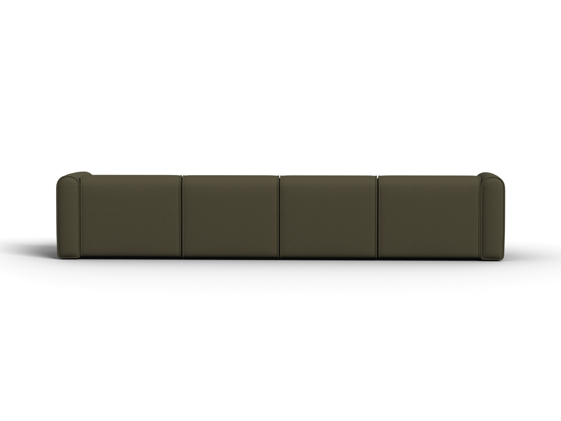 Bangalow Modular Sofa - Chaise - 4 Sections with 2 Chaises / Green Wattle / Extra Wide