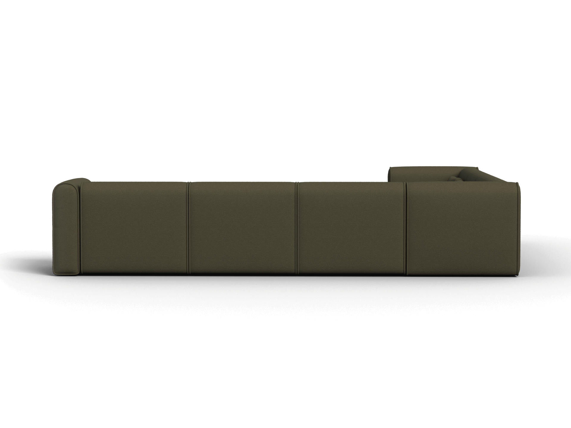 Bangalow Modular Sofa - Corner - 7 Sections with Chaise / Green Wattle / Extra Wide