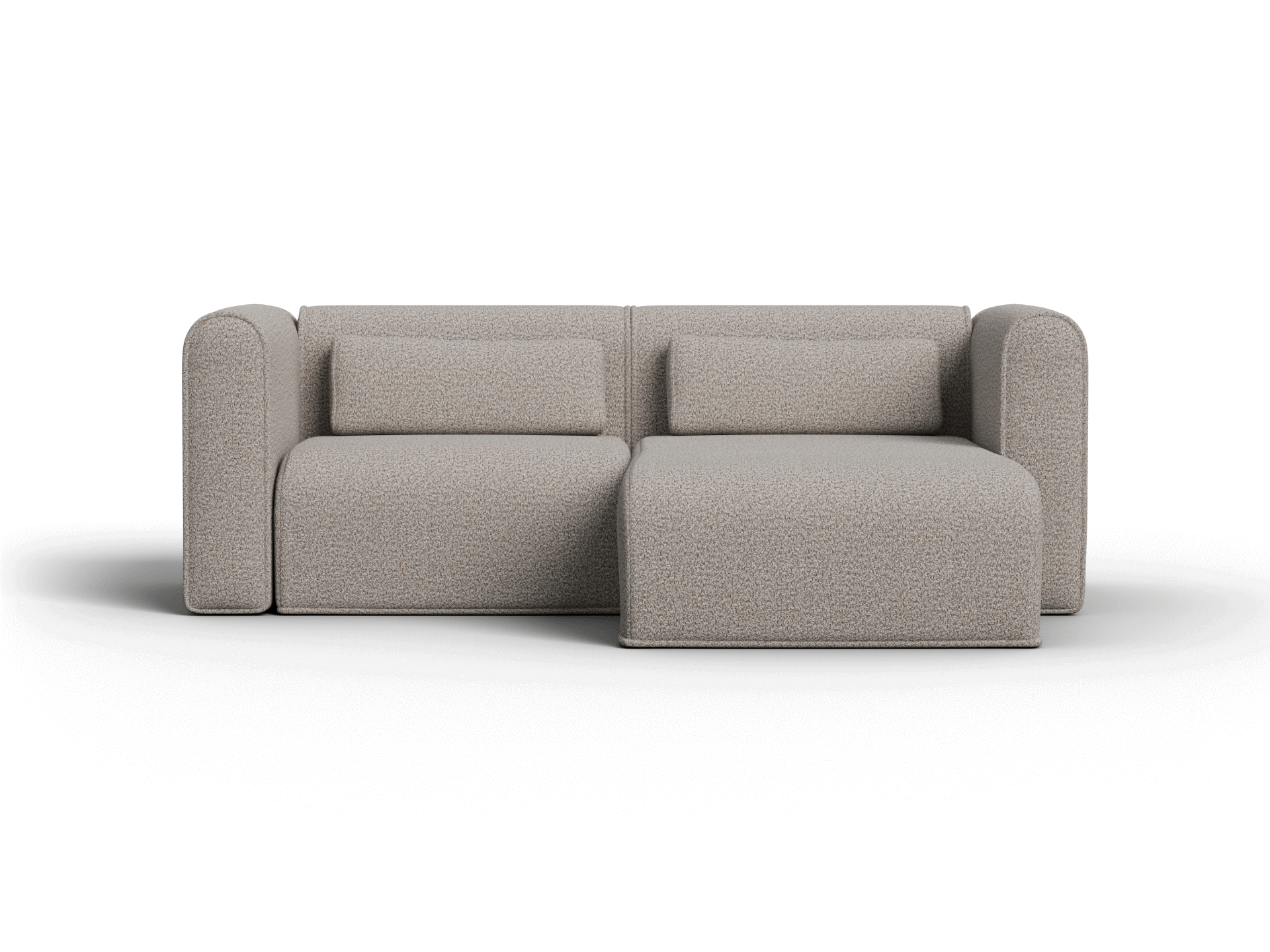 Bangalow Modular Sofa - Chaise - 2 Sections / Limestone (Luxe) / Extra Wide