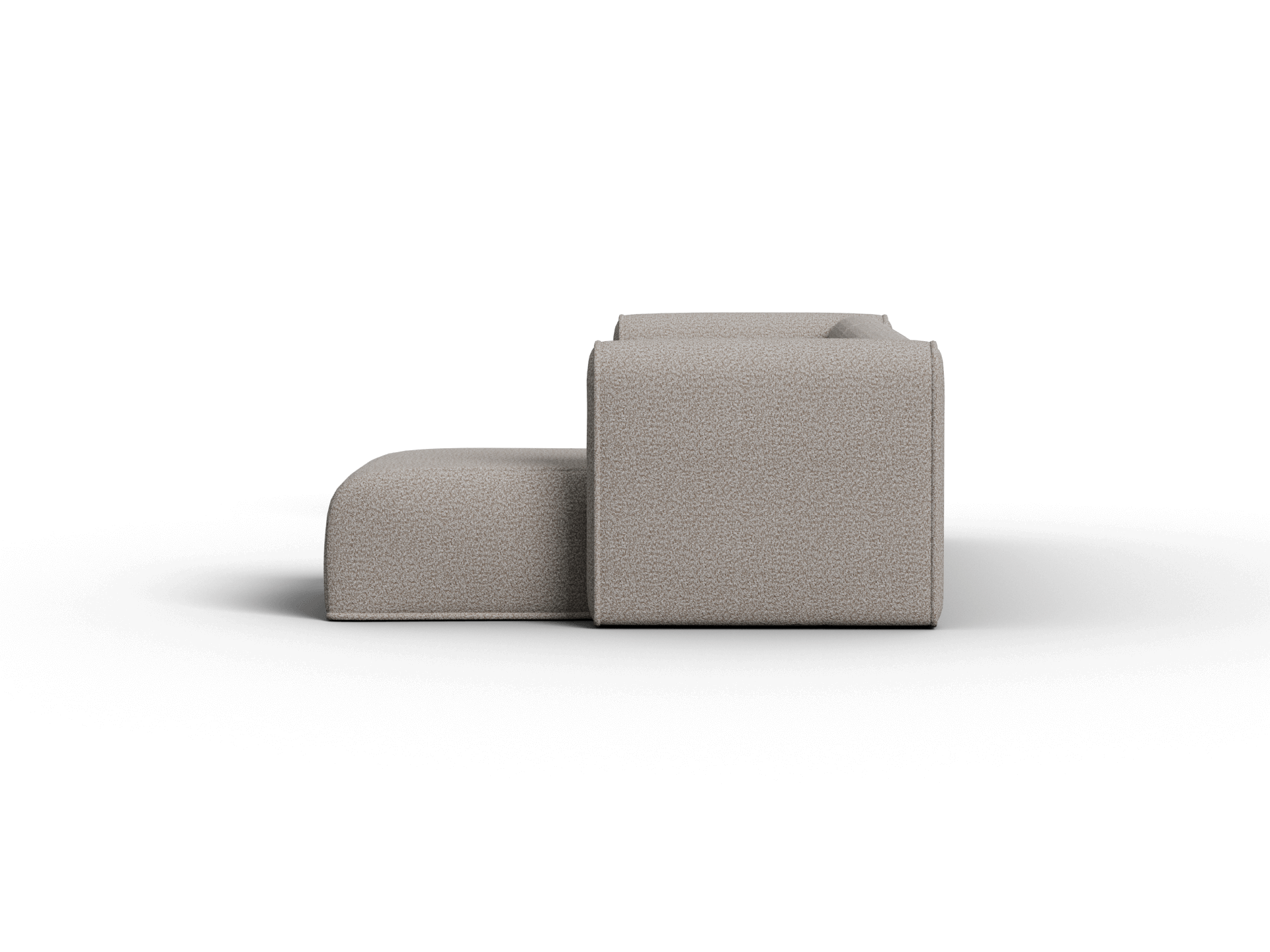 Bangalow Modular Sofa - Chaise - 2 Sections / Limestone (Luxe) / Extra Wide