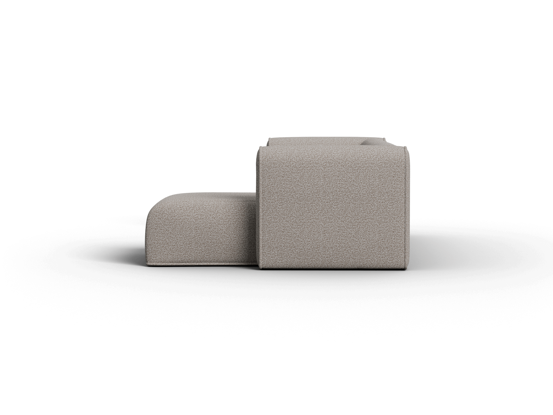 Bangalow Modular Sofa - Chaise - 3 Sections / Limestone (Luxe) / Regular