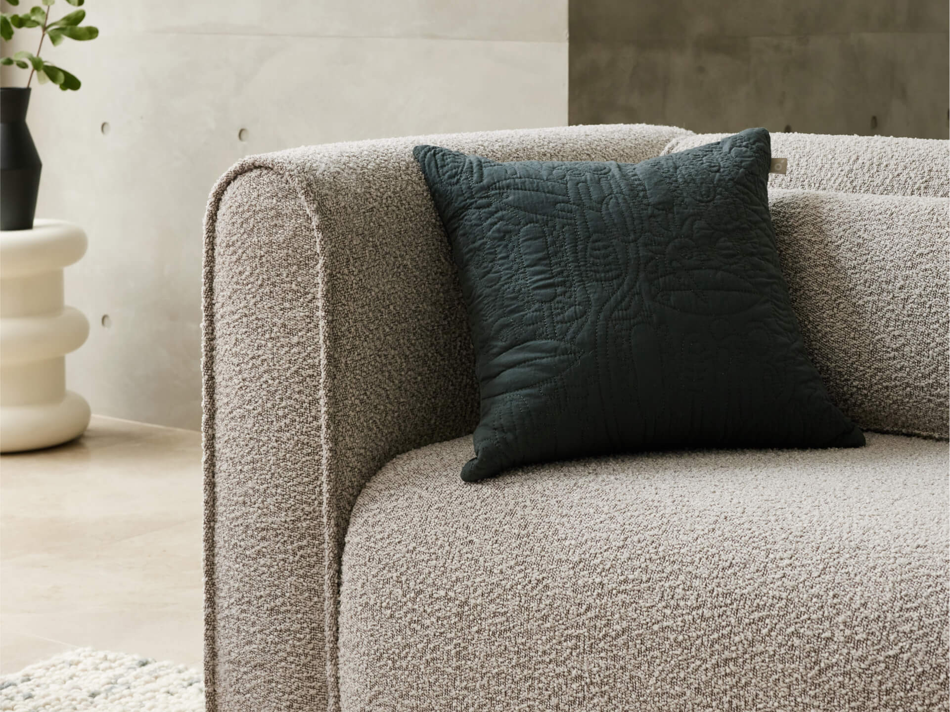 Bangalow Modular Sofa - 3 Sections / Limestone (Luxe) / Extra Wide