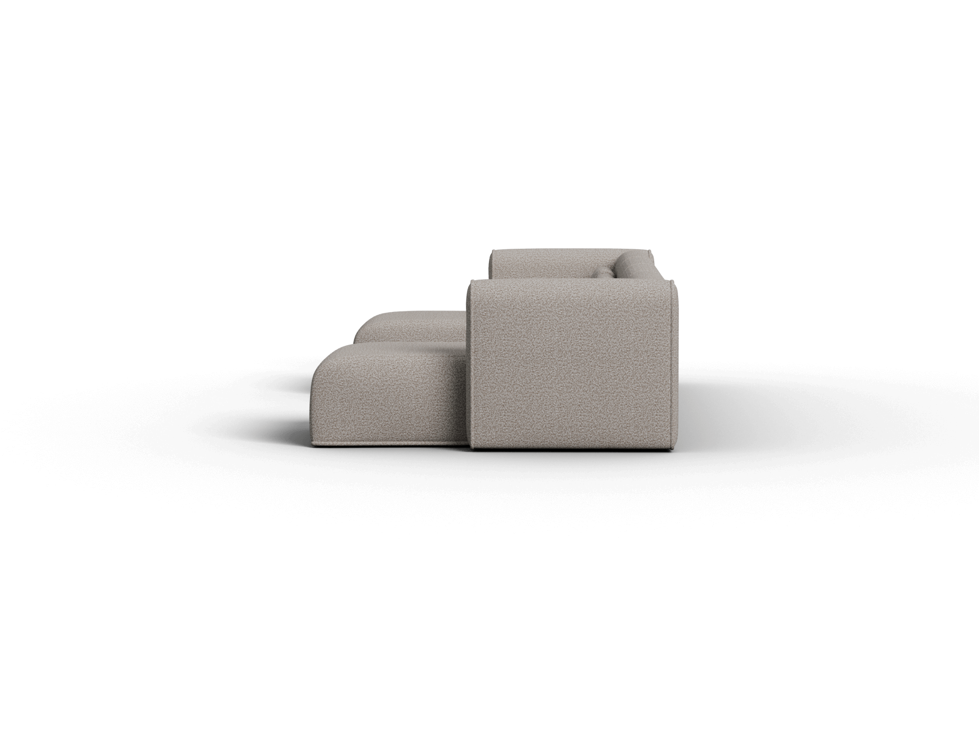 Bangalow Modular Sofa - Chaise - 4 Sections with 2 Chaises / Limestone (Luxe) / Extra Wide