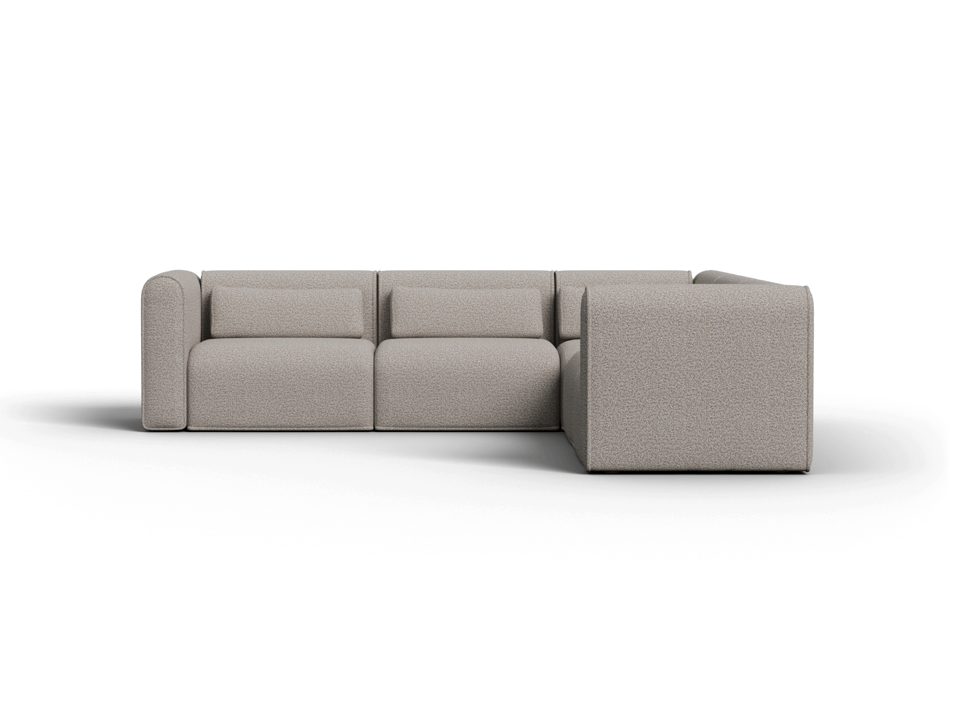 Bangalow Modular Sofa - Corner - 5 Sections / Limestone (Luxe) / Extra Wide