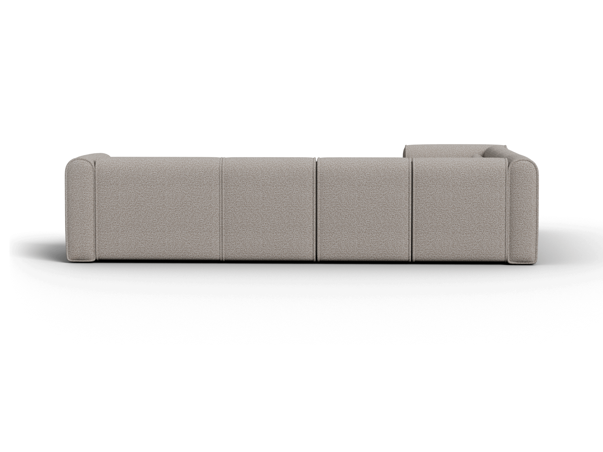 Bangalow Modular Sofa - Corner - 7 Sections with Chaise / Limestone (Luxe) / Regular