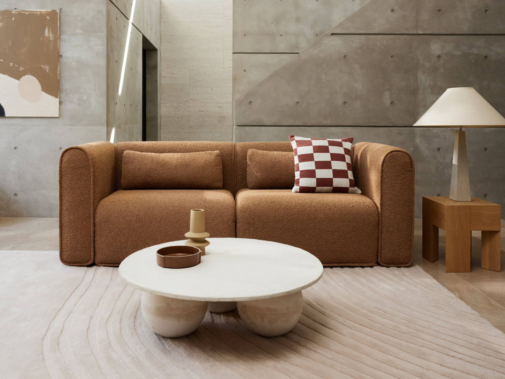 Bangalow Modular Sofa - 2 Sections / Sand Dune (Luxe) / Extra Wide