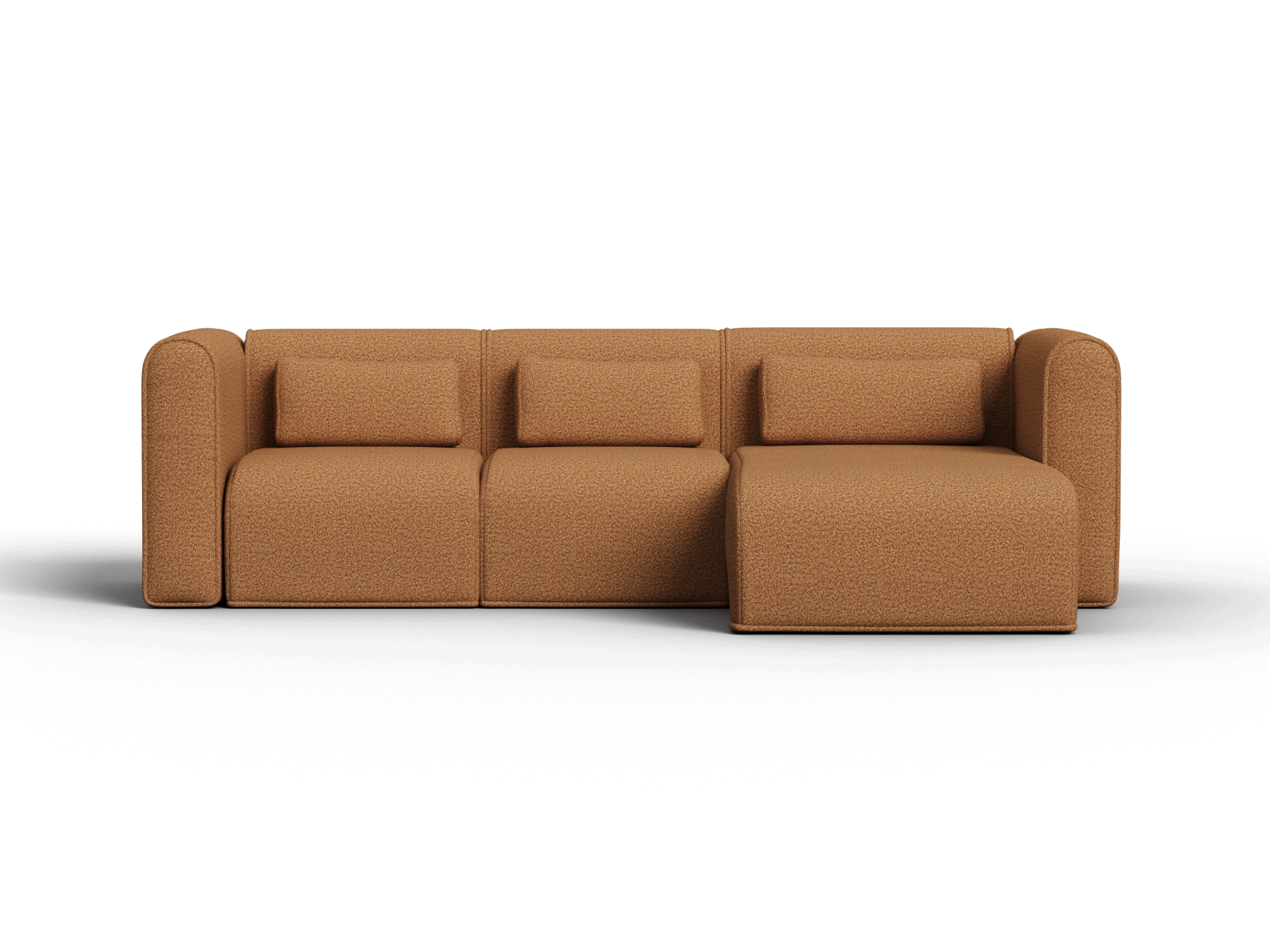 Bangalow Modular Sofa - Chaise - 3 Sections / Sand Dune (Luxe) / Regular
