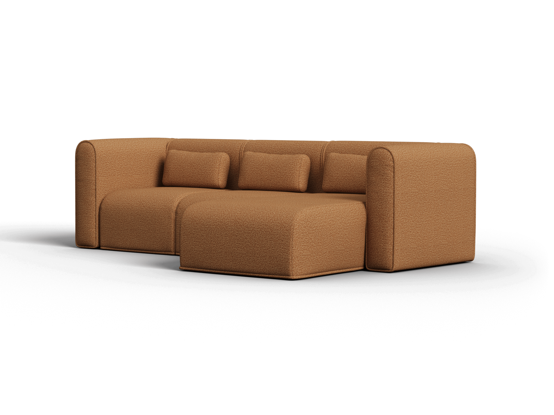 Bangalow Modular Sofa - Chaise - 3 Sections / Sand Dune (Luxe) / Regular