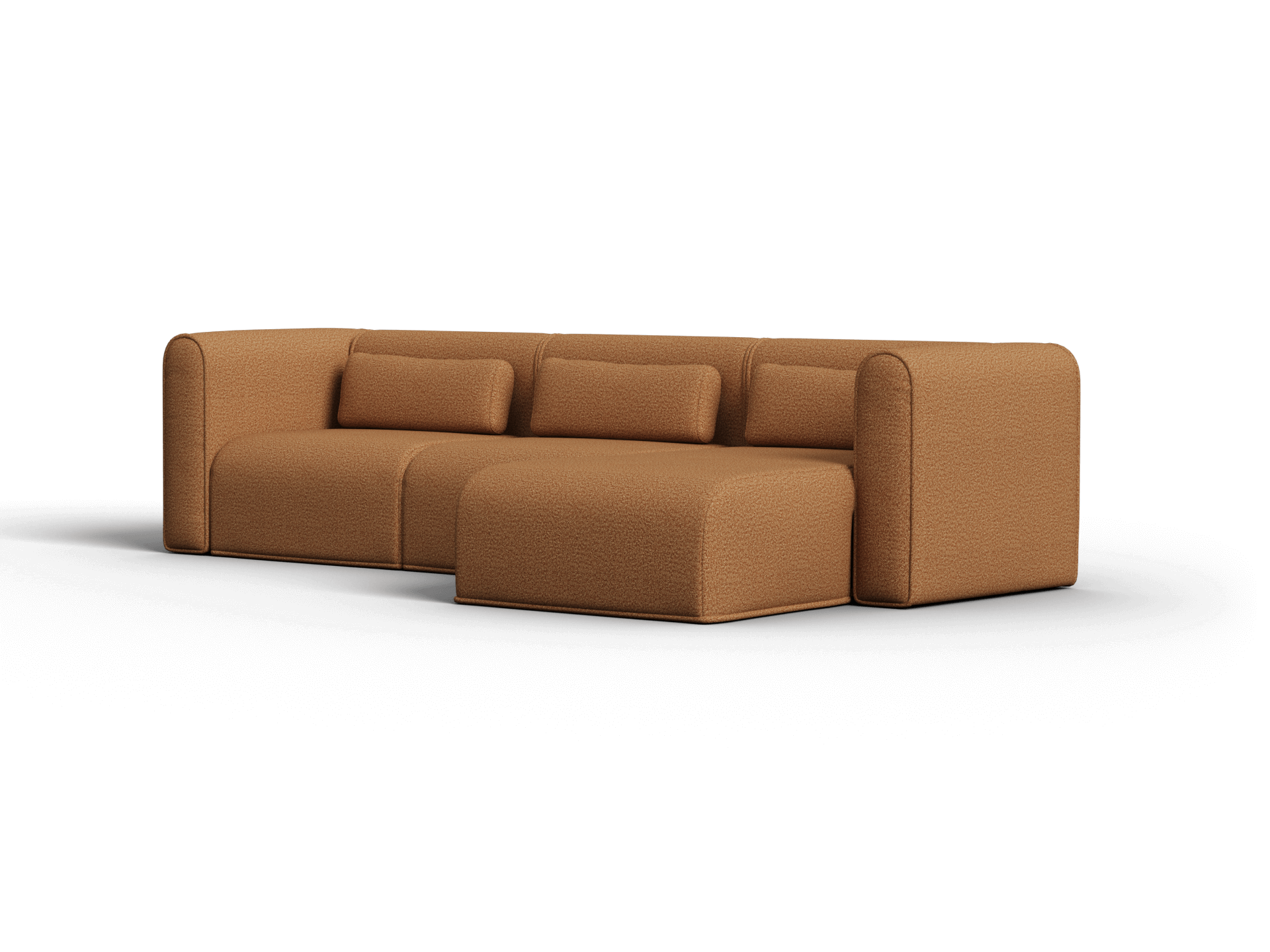 Bangalow Modular Sofa - Chaise - 3 Sections / Sand Dune (Luxe) / Extra Wide