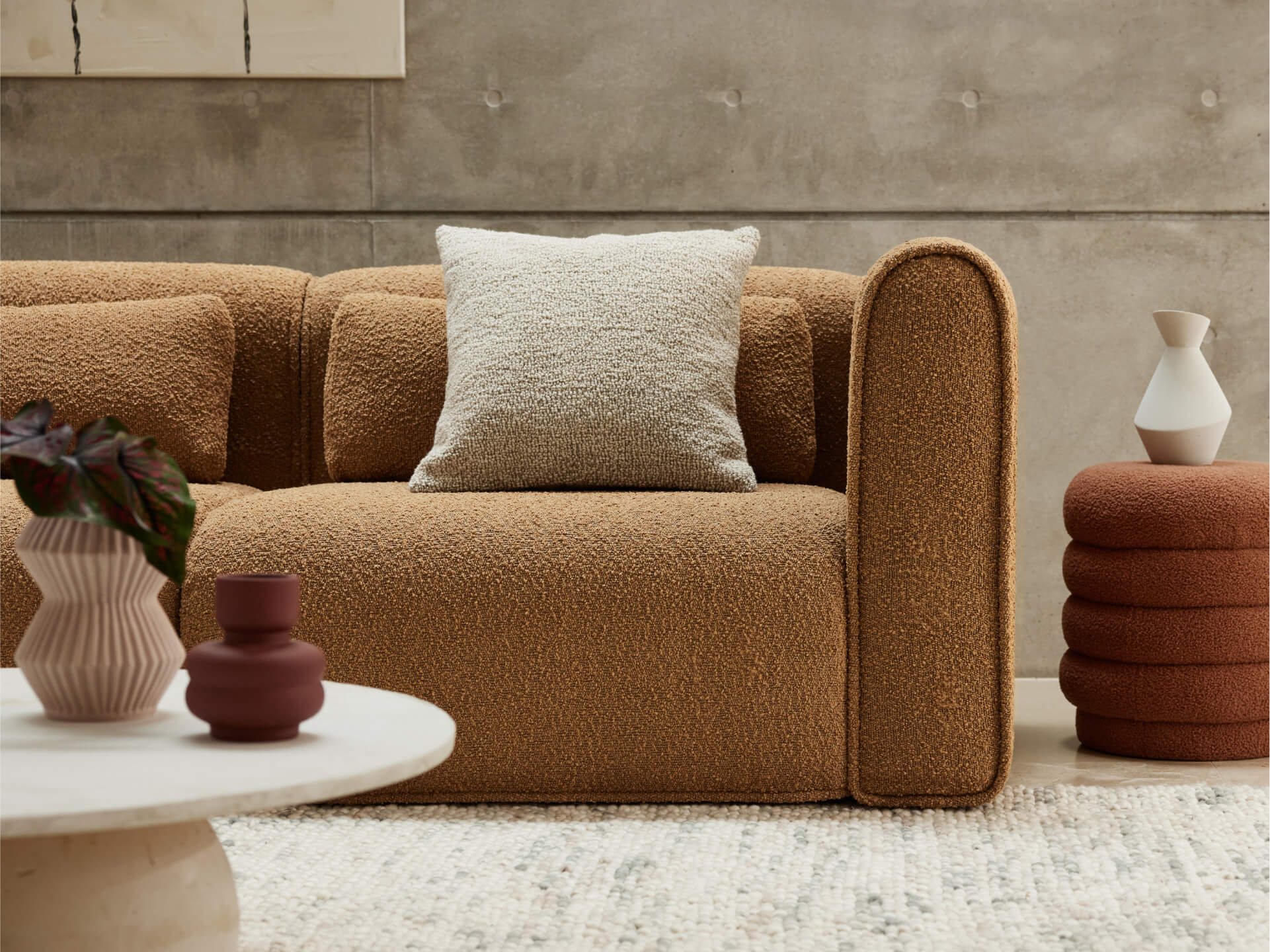 Bangalow Modular Sofa - Corner - 5 Sections with Chaise / Sand Dune (Luxe) / Extra Wide