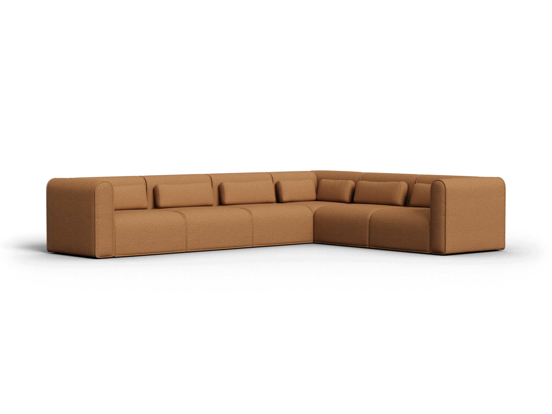 Bangalow Modular Sofa - Corner - 6 Sections / Sand Dune (Luxe) / Extra Wide
