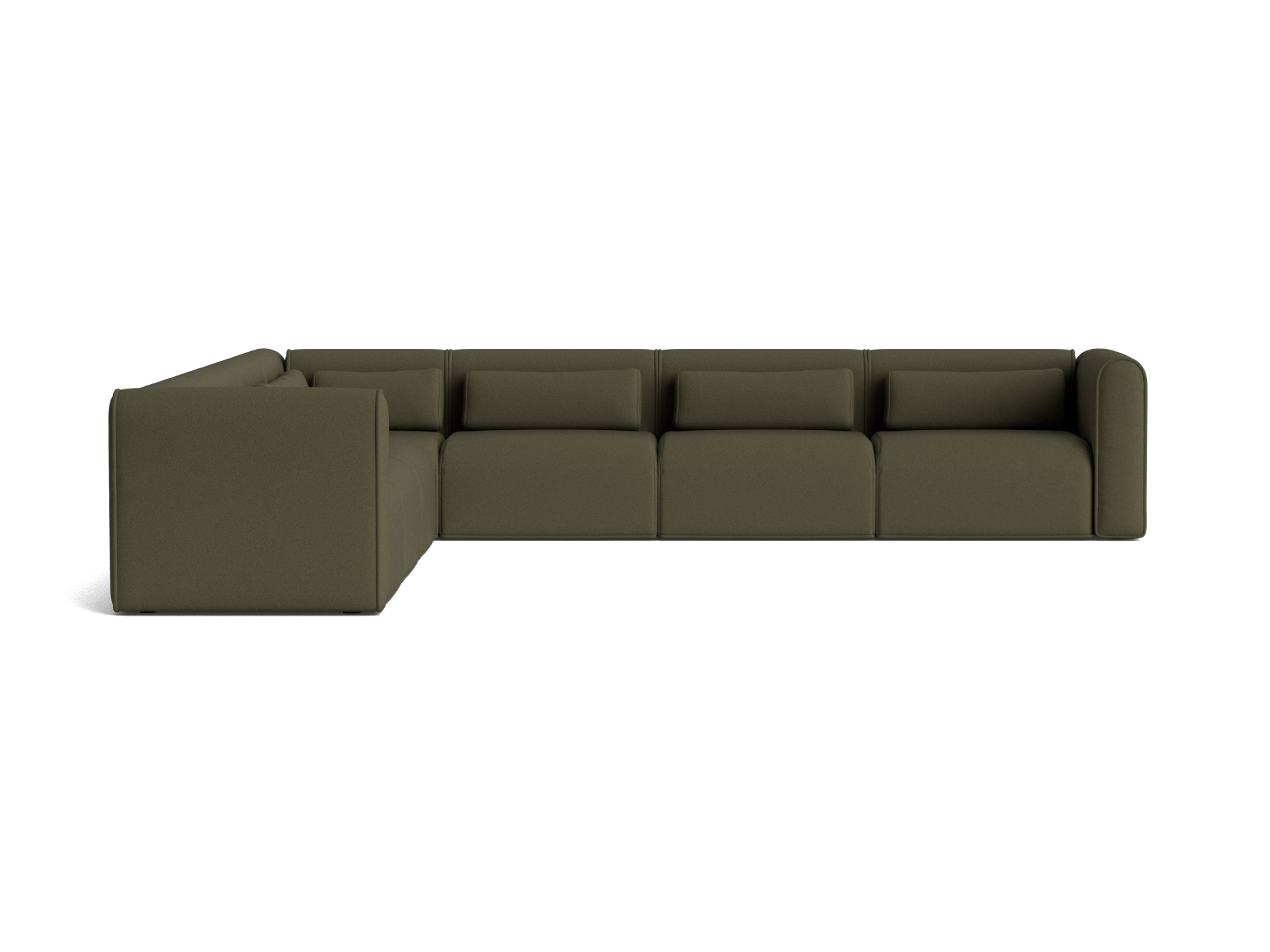 Bangalow Modular Sofa - Corner / 10-Seater / Green Wattle