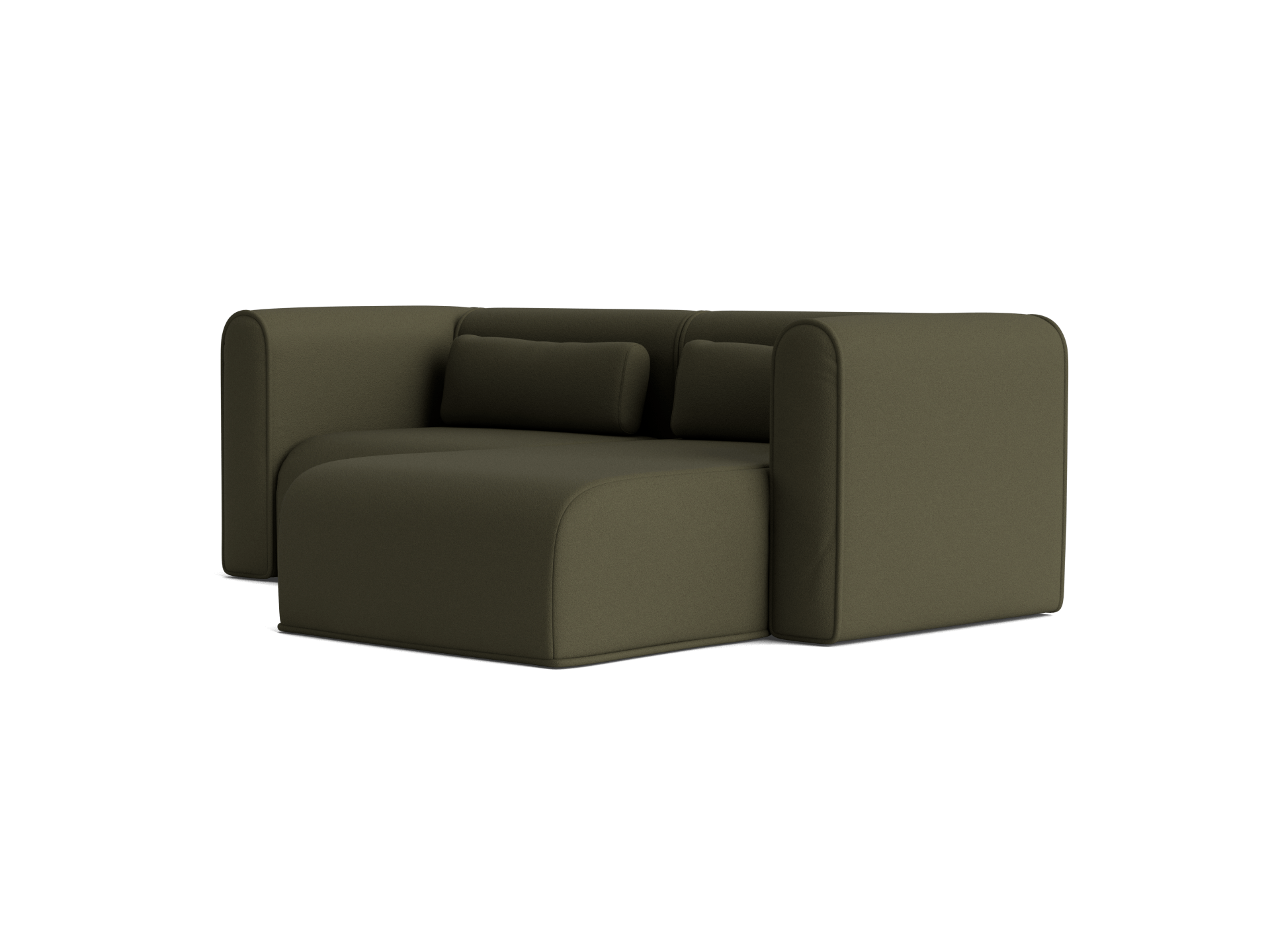 Bangalow Modular Sofa - Chaise / 3-Seater / Green Wattle