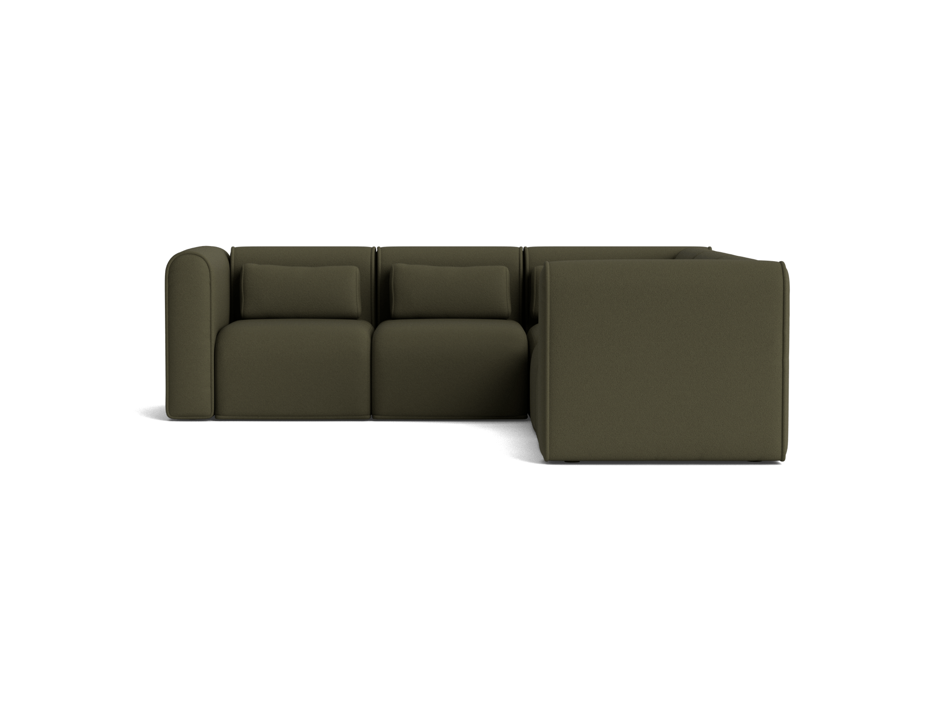 Bangalow Modular Sofa - Corner / 5-Seater / Green Wattle