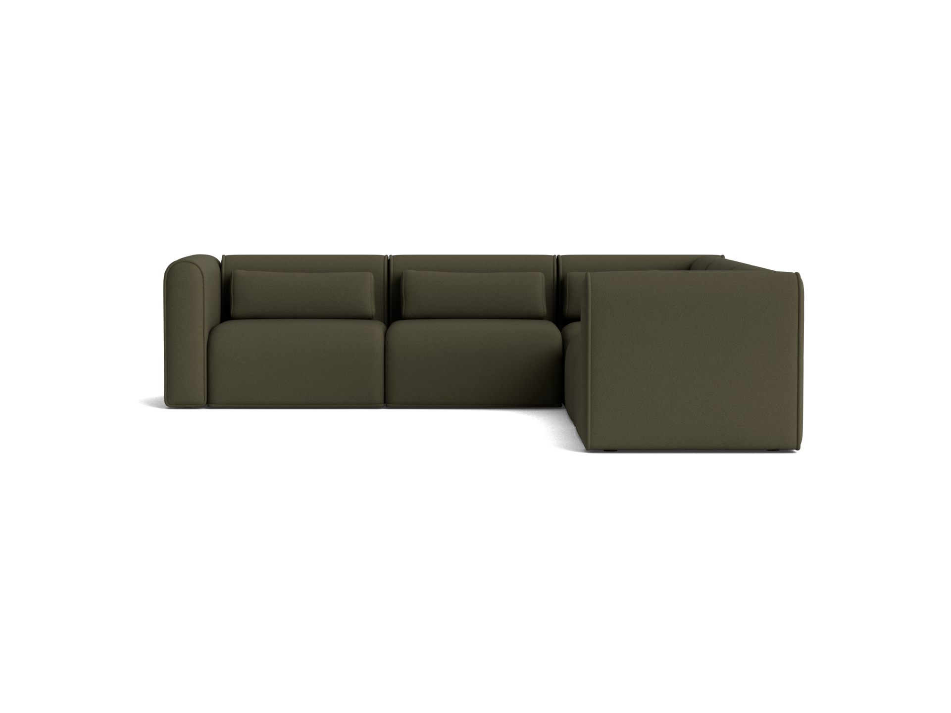 Bangalow Modular Sofa - Corner / 7-Seater / Green Wattle