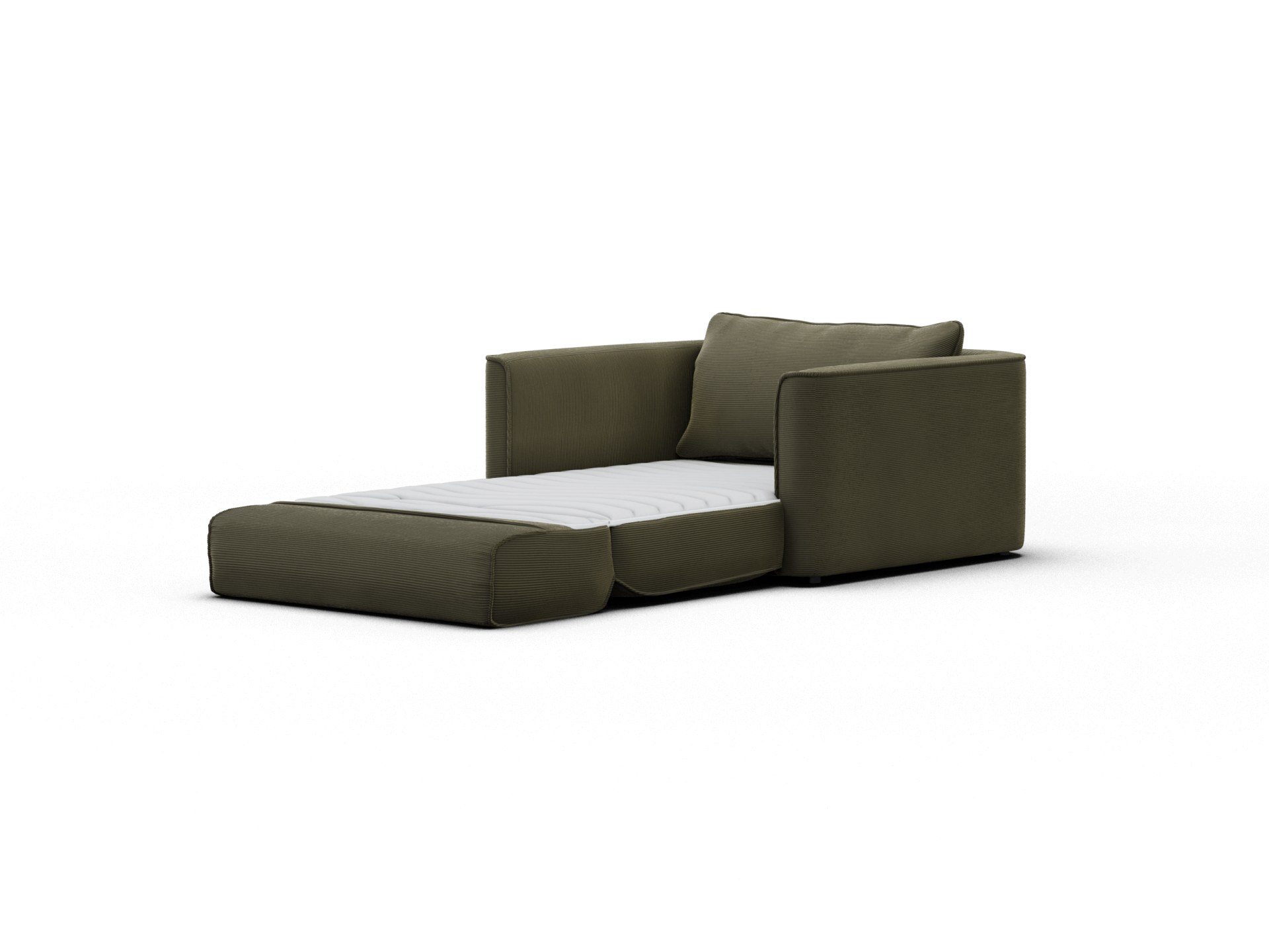Koala Sofa Bed [4th Gen] - 1.5-Seater (Single) / Coastal Moss (Cord)