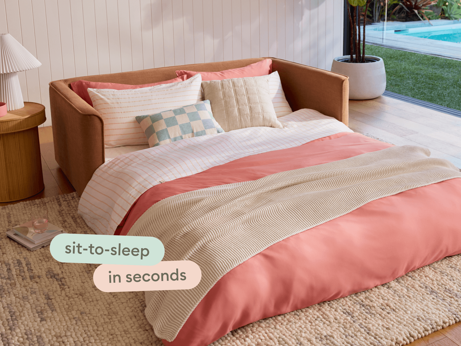 Koala Sofa Bed [4th Gen] - 2.5-Seater (Double) / Cinnamon Sky (Classic)
