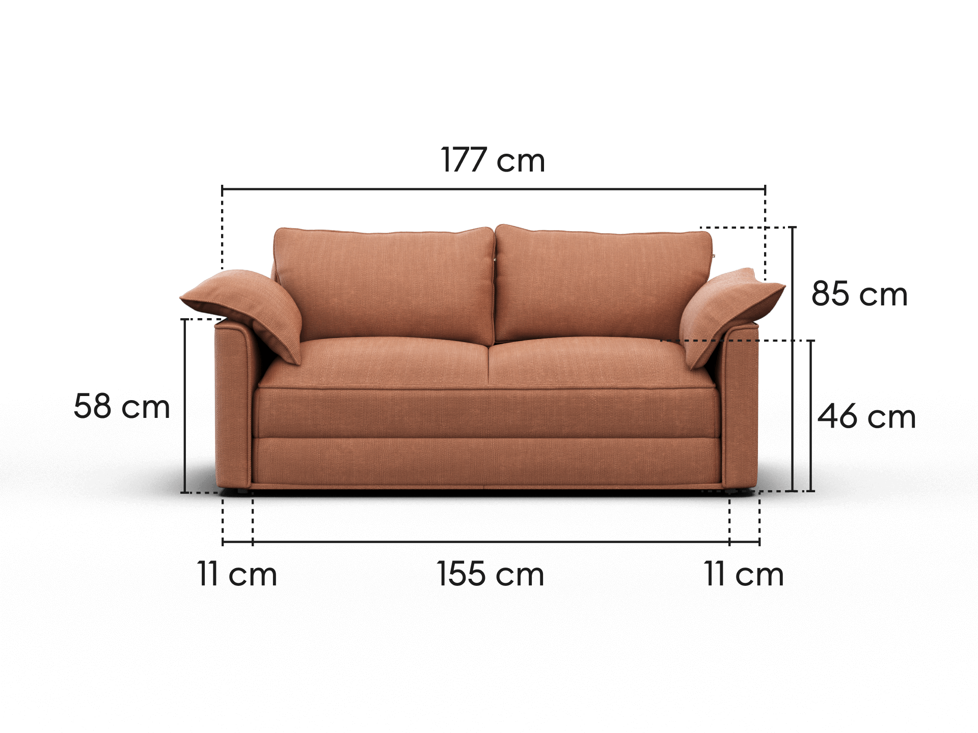 Koala Sofa Bed [4th Gen] - 3-Seater (King) / Cinnamon Sky (Classic)