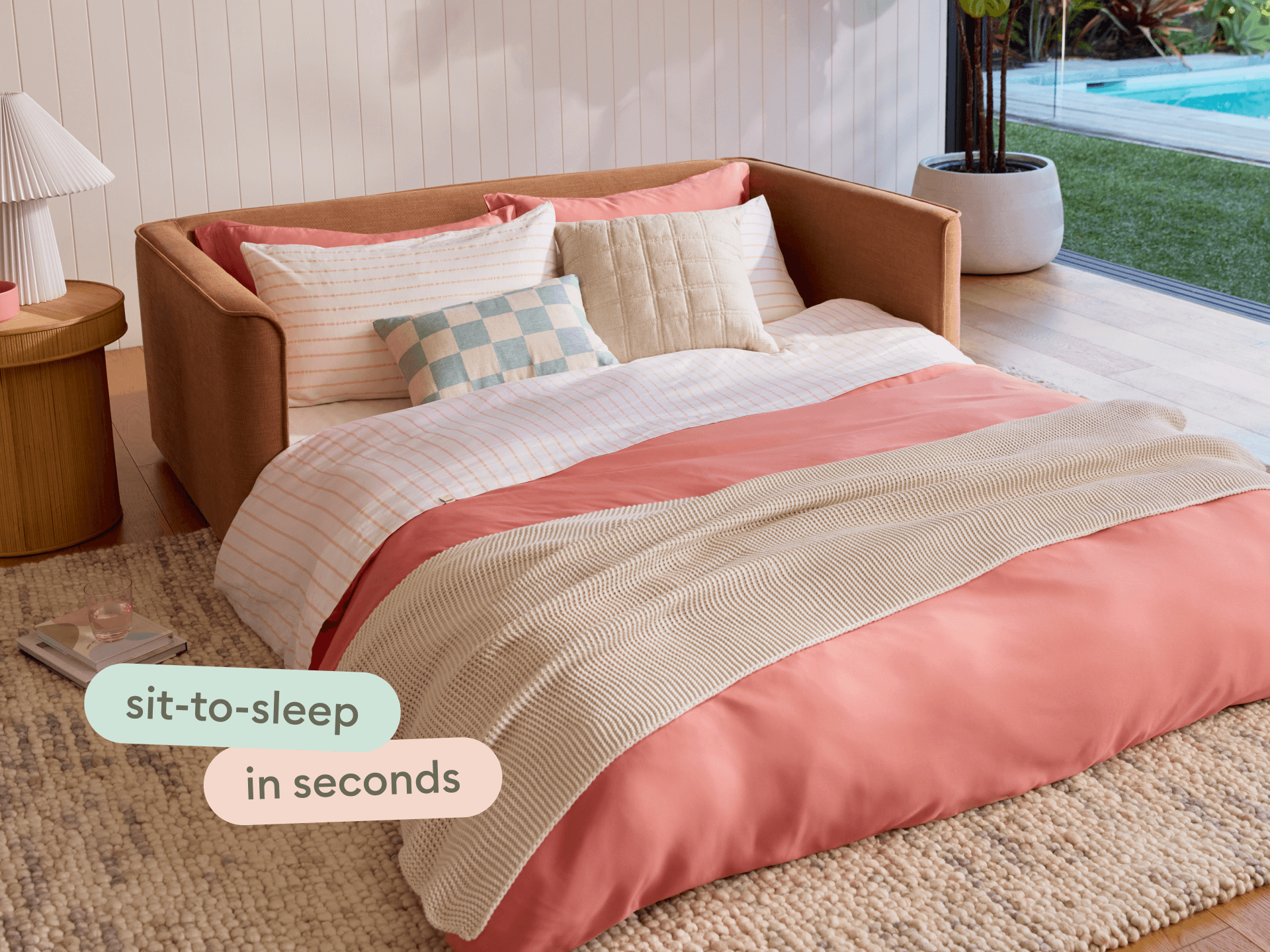 Koala Sofa Bed [4th Gen] - 3-Seater (King) / Cinnamon Sky (Classic)