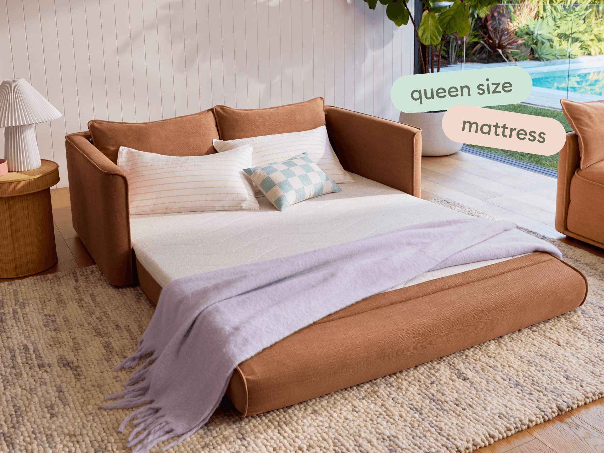 Koala Sofa Bed [4th Gen] - 3-Seater (King) / Cinnamon Sky (Classic)
