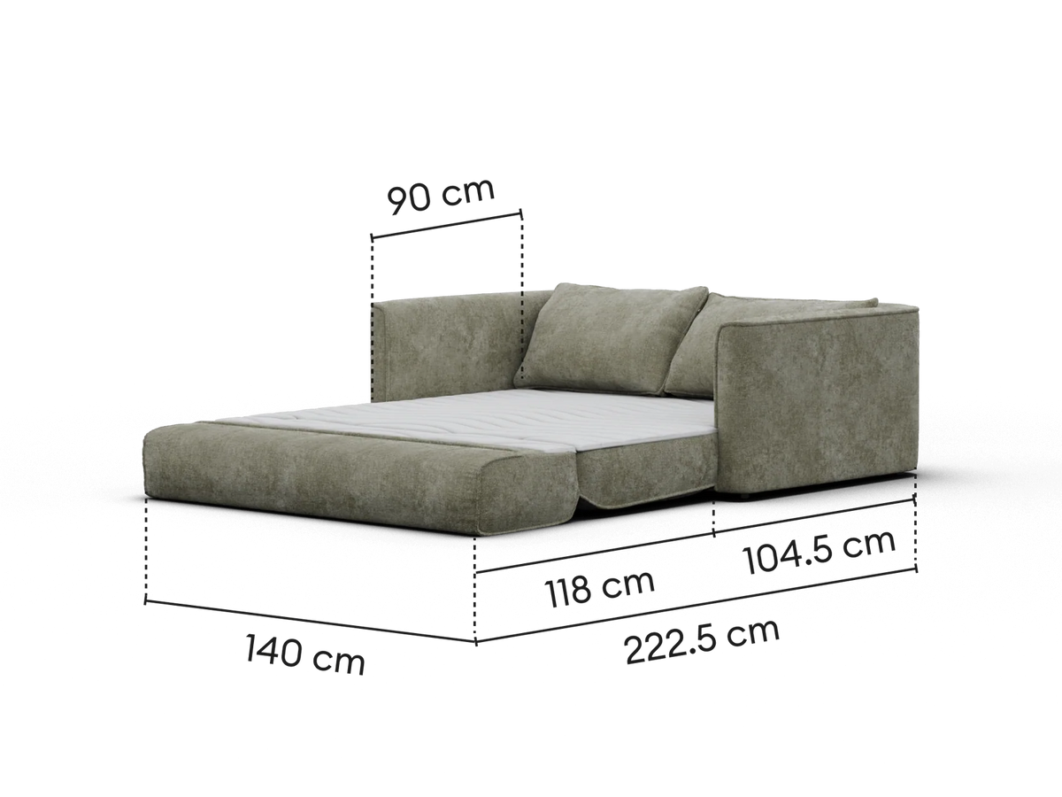 Koala Sofa Bed [4th Gen] - Forest Dawn (Luxe) / 2.5-Seater (Double)
