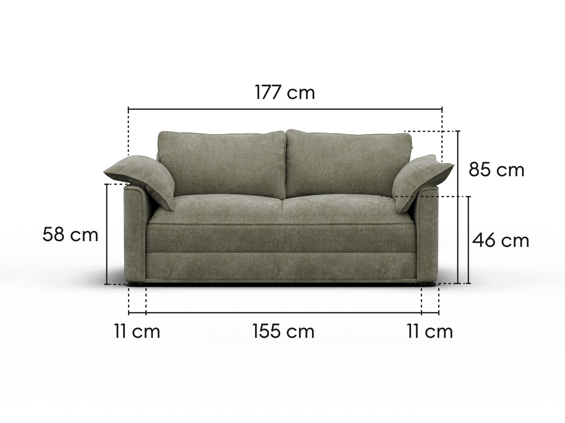 Koala Sofa Bed [4th Gen] - 3-Seater (King) / Forest Dawn (Luxe)