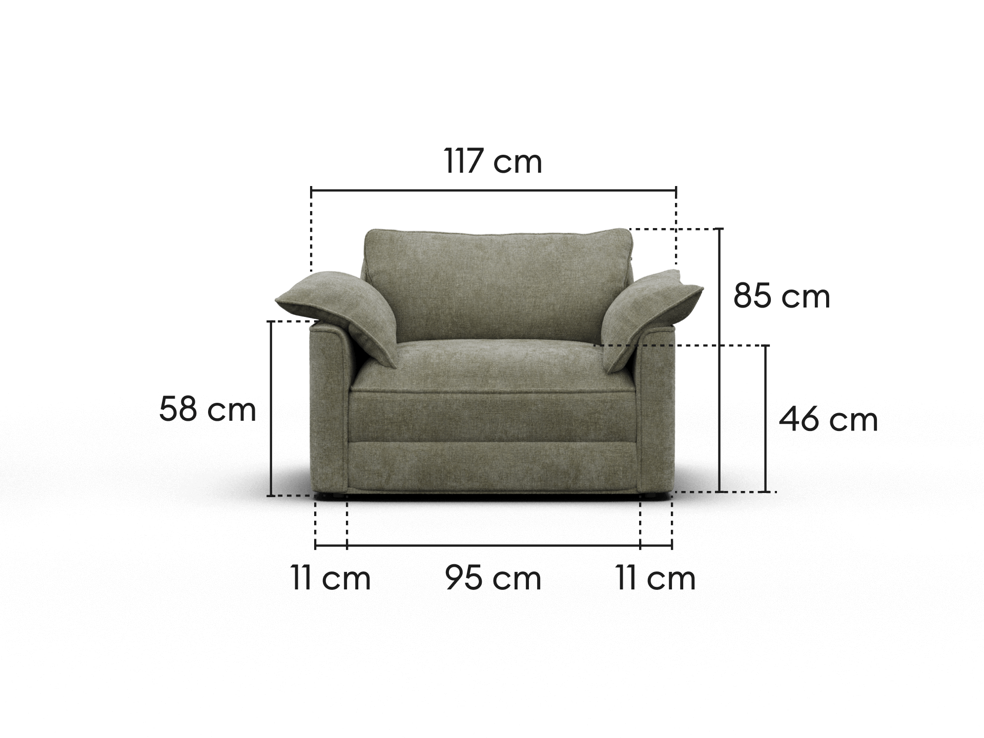 Koala Sofa Bed [4th Gen] - 1.5-Seater (Single) / Forest Dawn (Luxe)