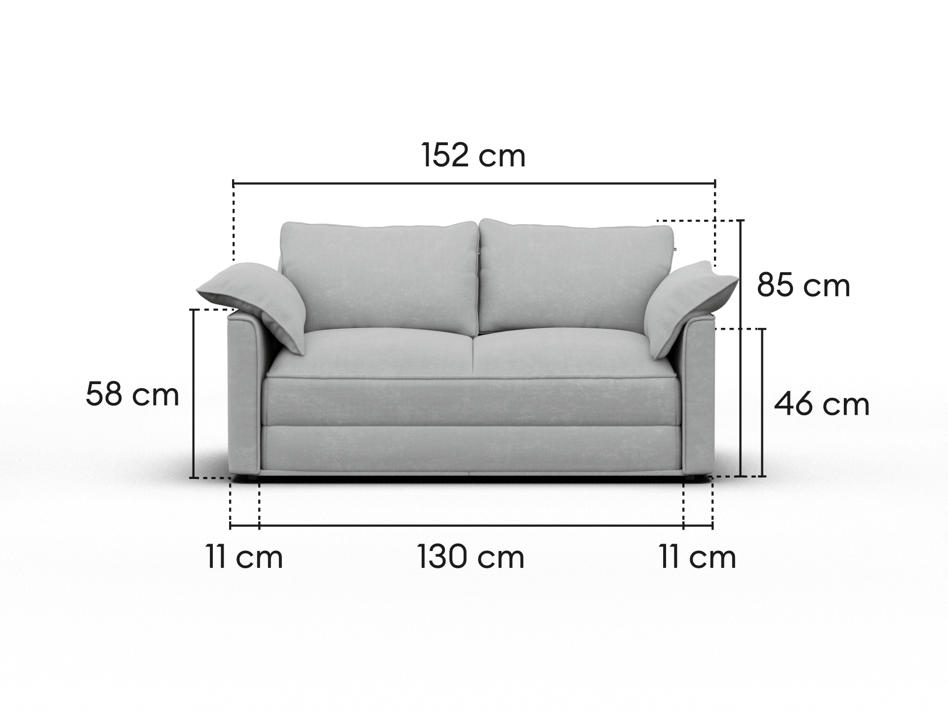 Koala Sofa Bed [4th Gen] - 2.5-Seater (Double) / Morning Fog (Classic)