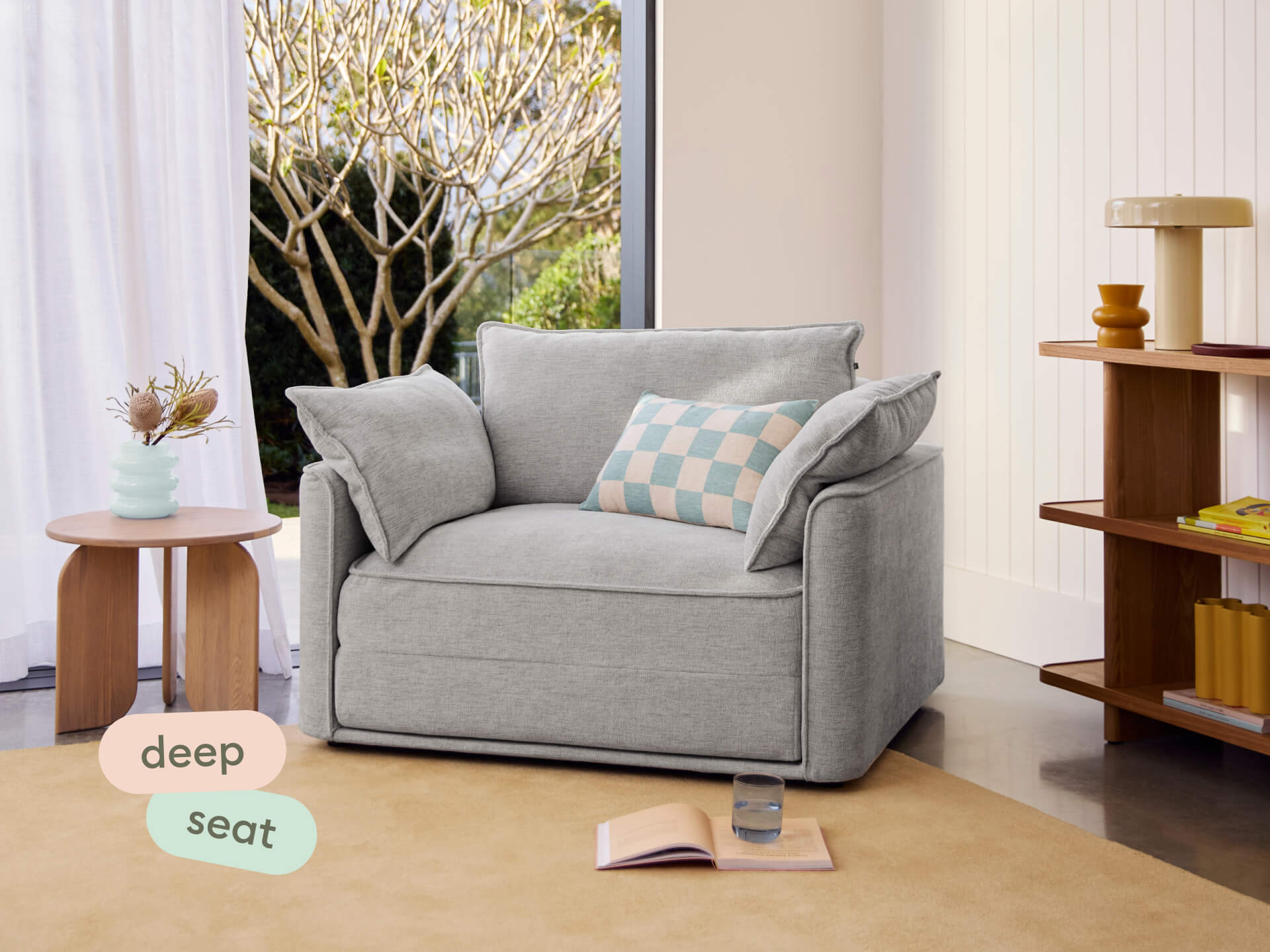 Koala Sofa Bed [4th Gen] - 1.5-Seater (Single) / Moonlit Silver (Luxe)