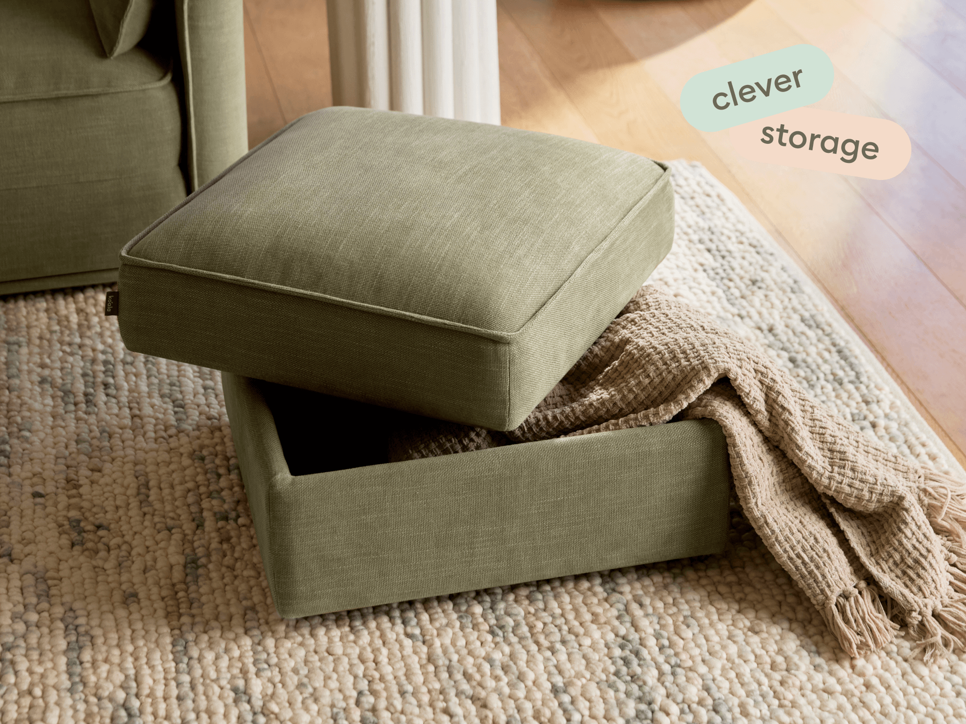 Koala Sofa Bed Ottoman - Australia 01 | Pantone (Classic)
