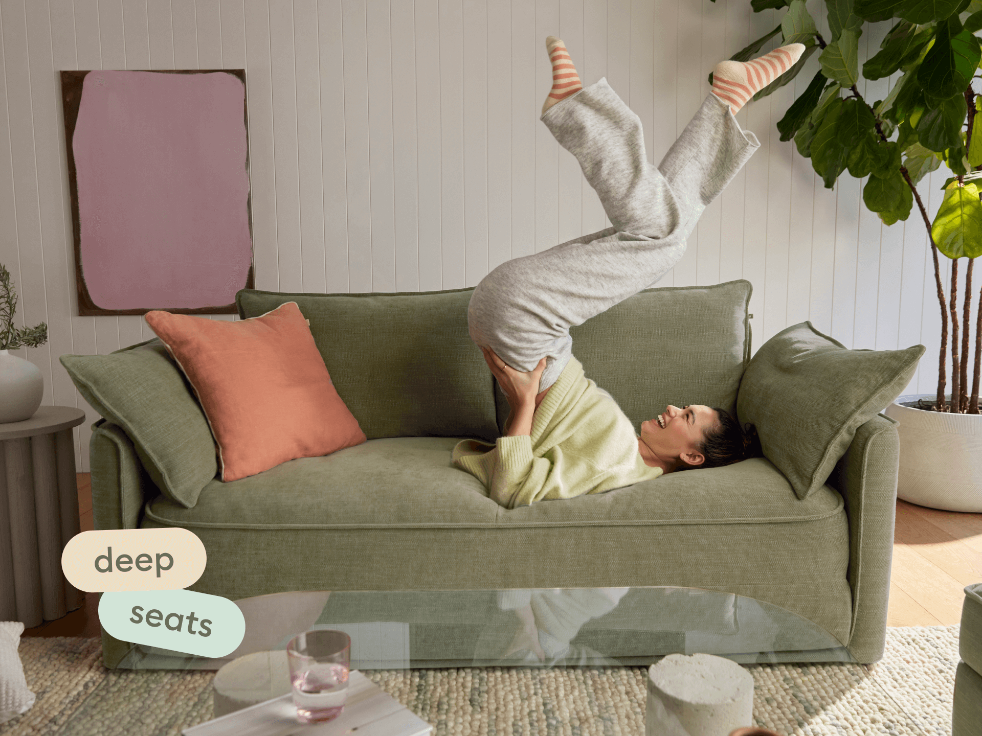 Koala Sofa Bed [4th Gen] - 3-Seater (King) / Olive Butter (Classic)