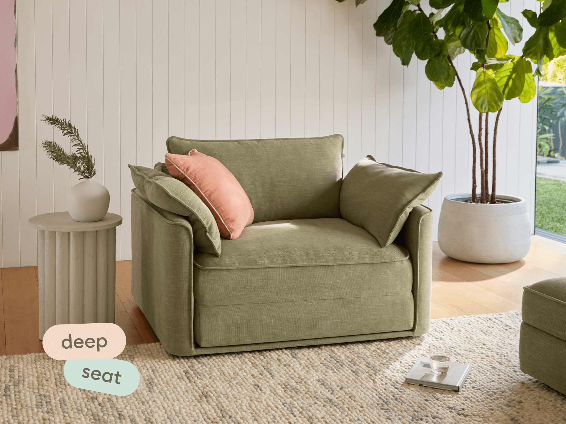 Koala Sofa Bed [4th Gen] - 1.5-Seater (Single) / Olive Butter (Classic)