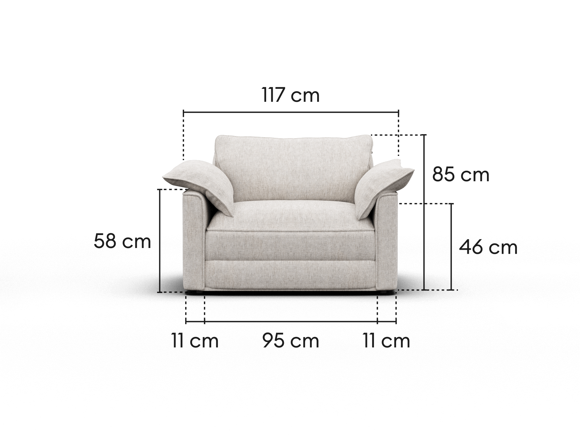 Koala Sofa Bed [4th Gen] - 1.5-Seater (Single) / Silver Sand (Luxe)