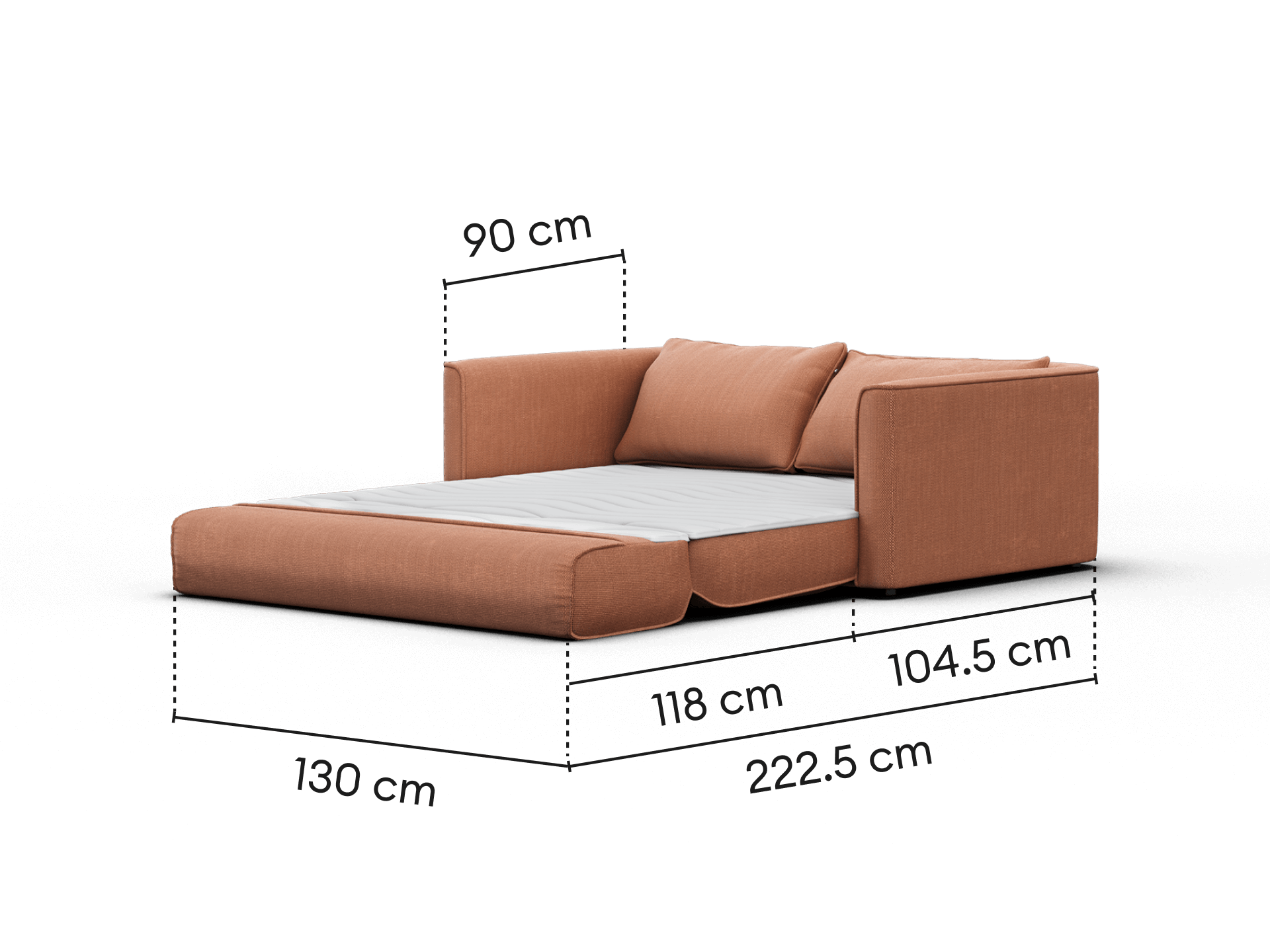 Koala Sofa Bed [4th Gen] - 2.5-Seater (Double) / Sandstone (Cord)