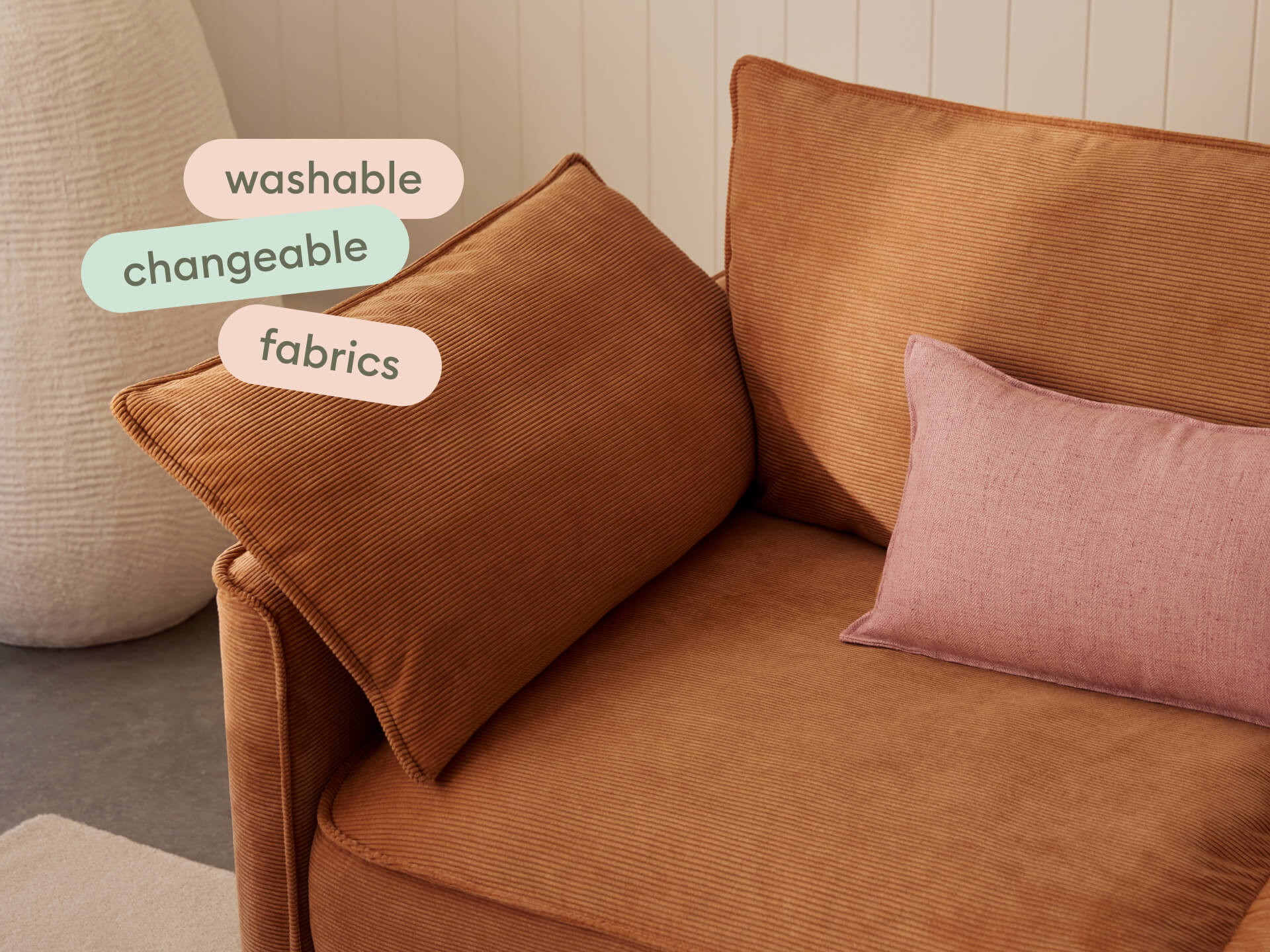 Koala Sofa Bed [4th Gen] - 3-Seater (King) / Sandstone (Cord)