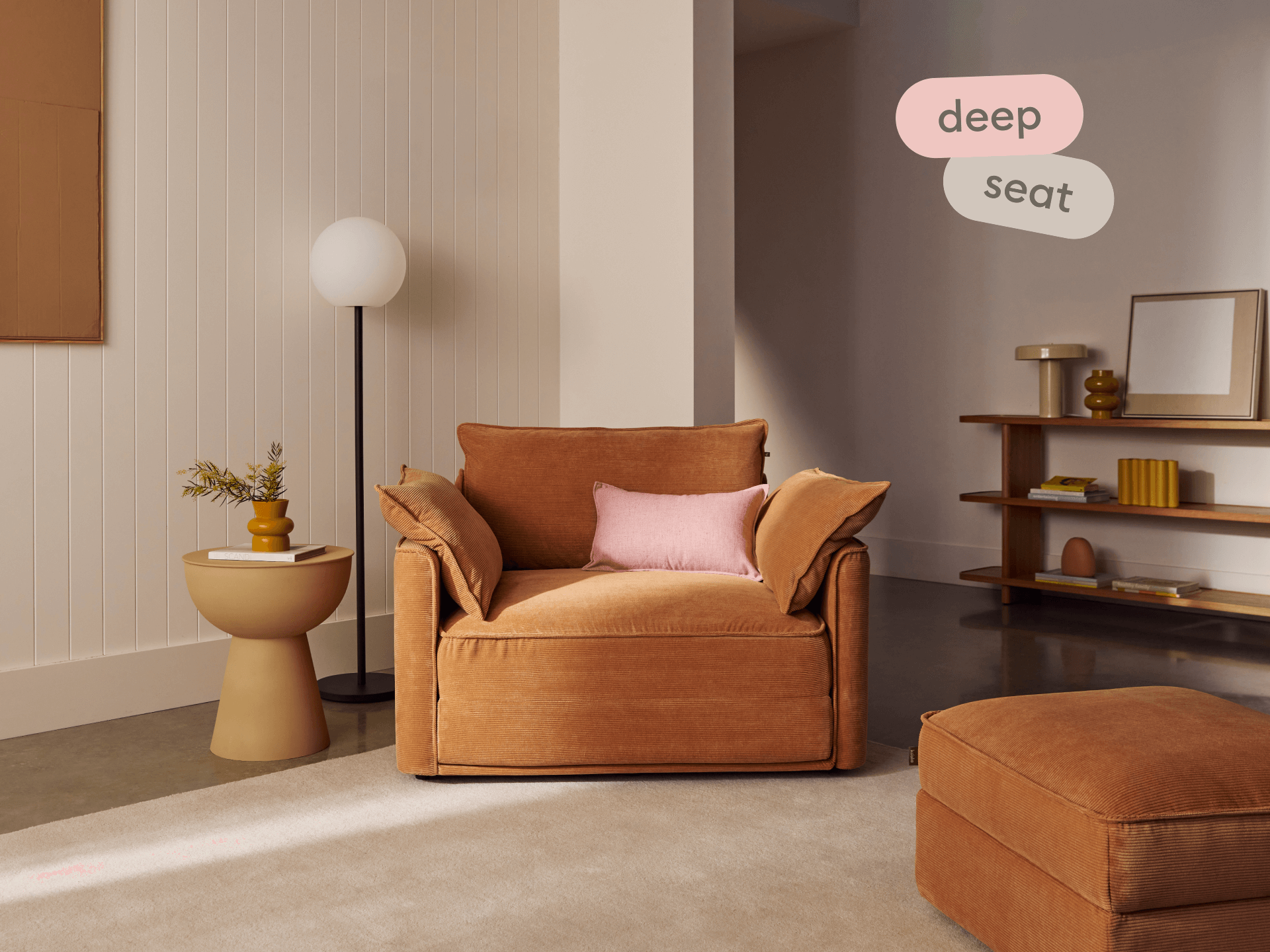 Koala Sofa Bed [4th Gen] - 1.5-Seater (Single) / Sandstone (Cord)