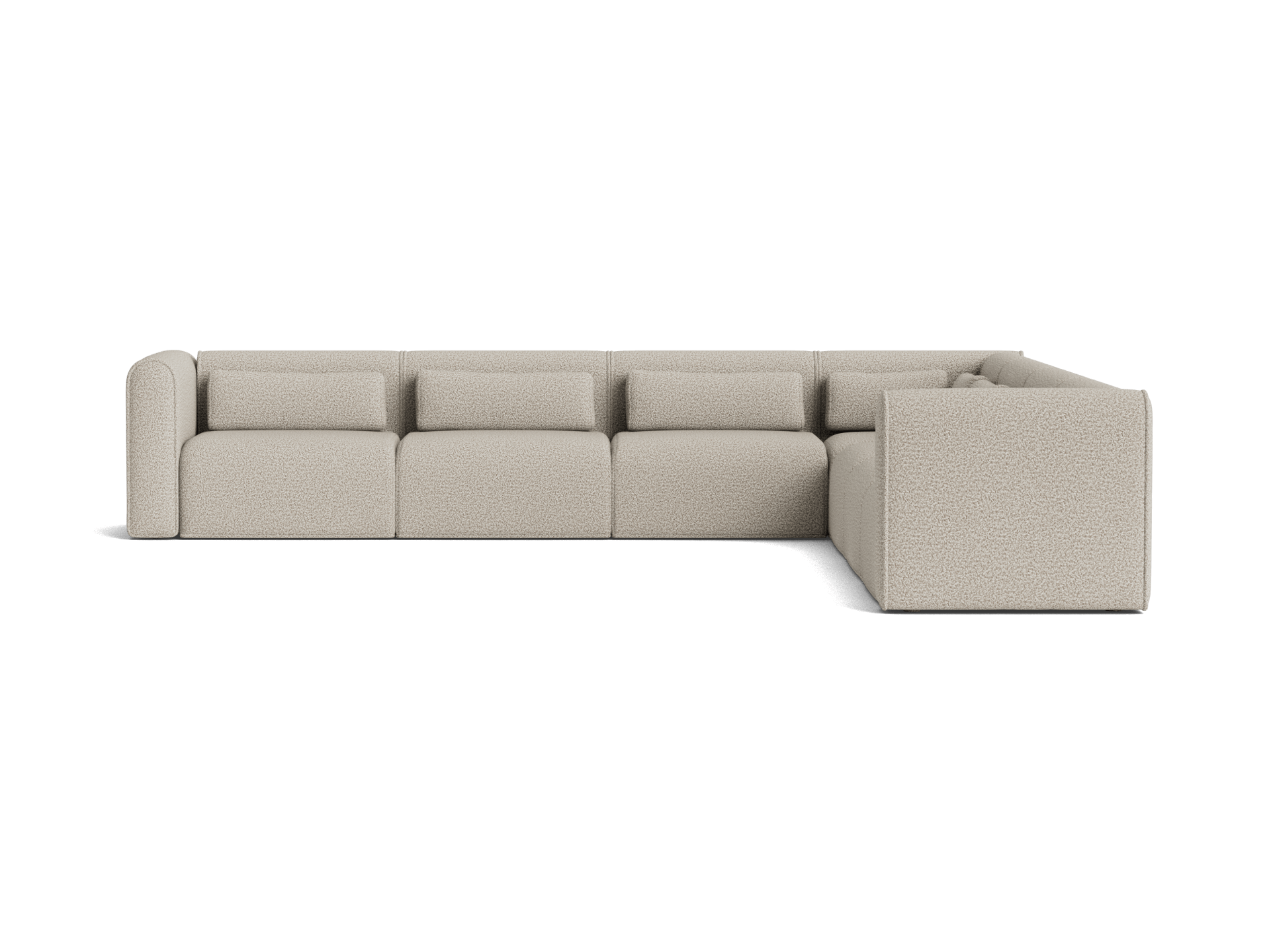 Bangalow Modular Sofa - Corner / 10-Seater / Limestone (Luxe)