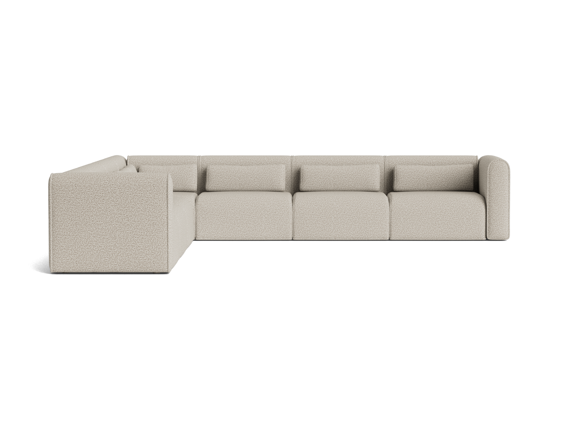 Bangalow Modular Sofa - Corner / 10-Seater / Limestone (Luxe)