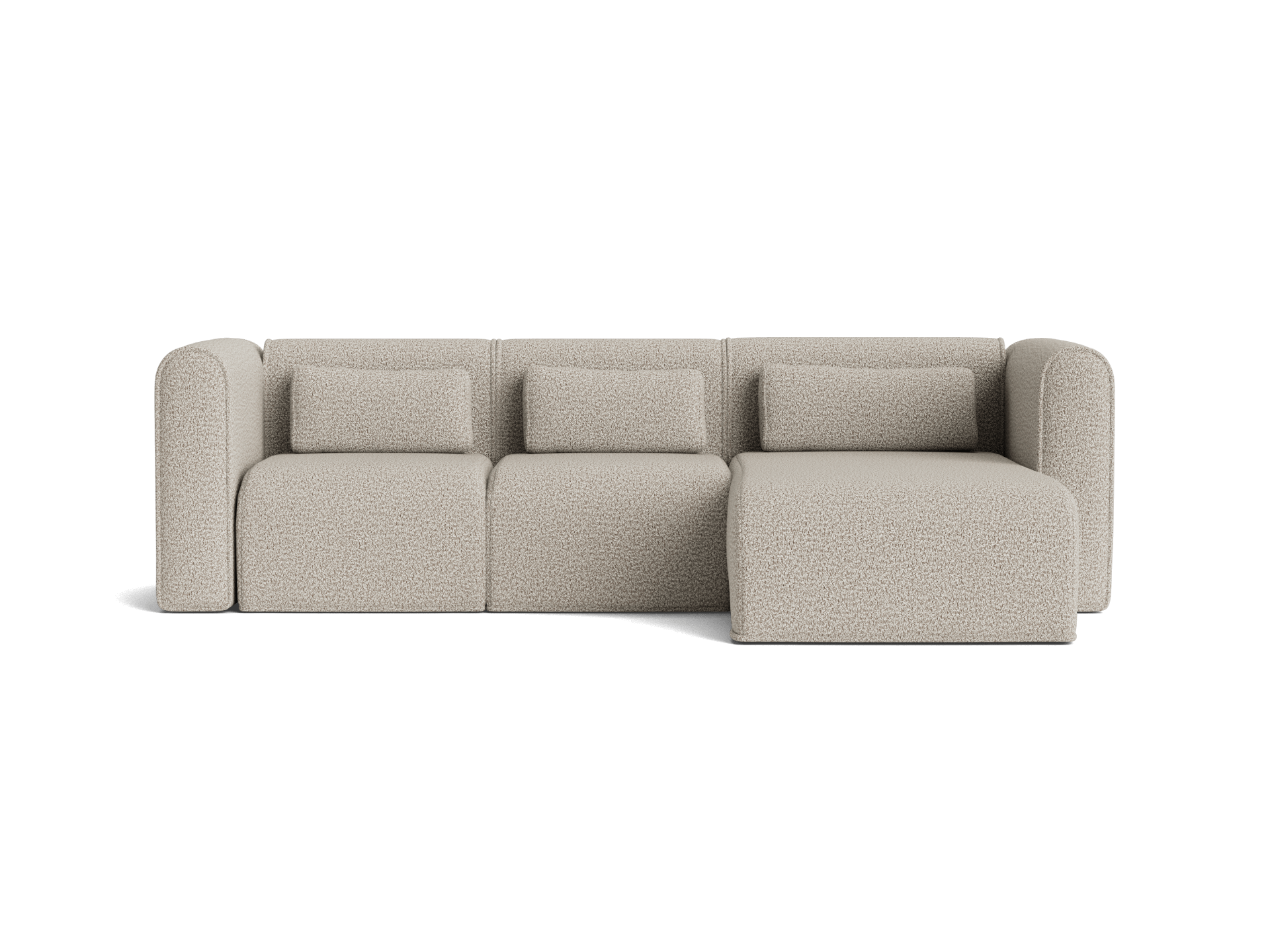 Bangalow Modular Sofa - Chaise / 3.5-Seater / Limestone (Luxe)