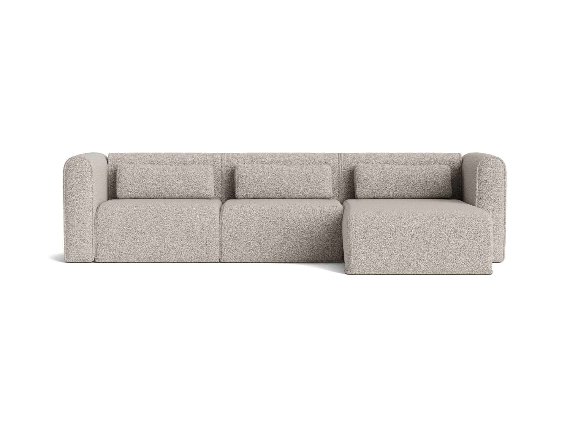 Bangalow Modular Sofa - Chaise / 4.5-Seater / Limestone (Luxe)