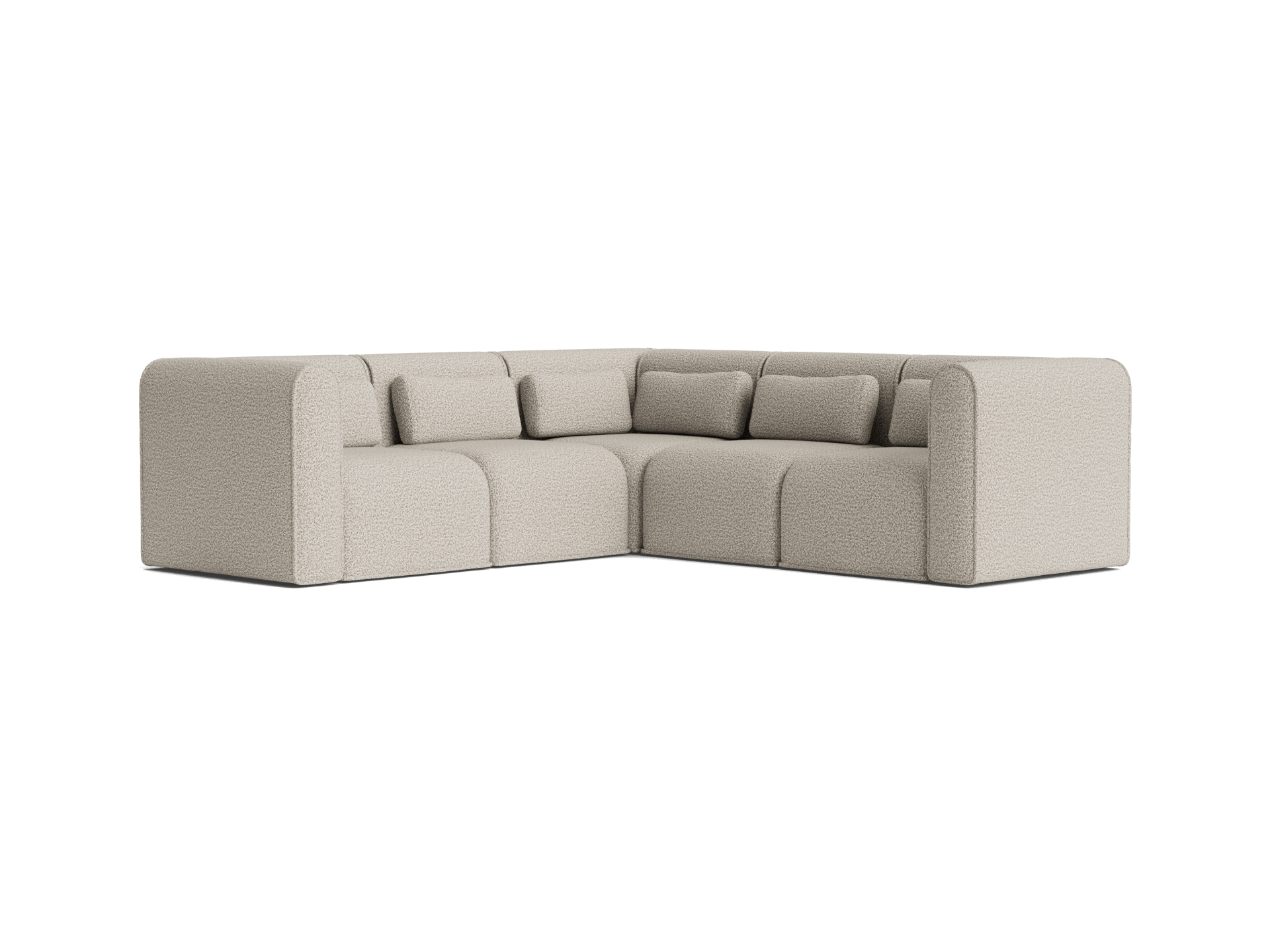 Bangalow Modular Sofa - Corner / 5-Seater / Limestone (Luxe)