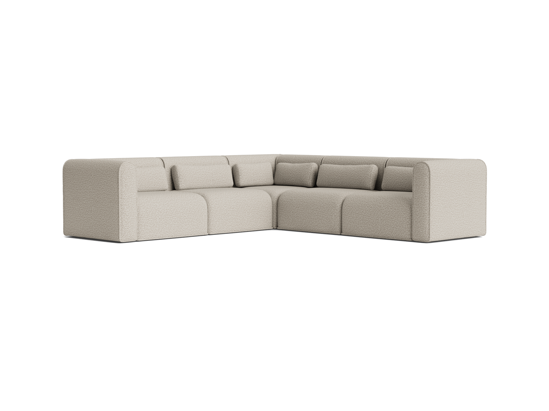 Bangalow Modular Sofa - Corner / 7-Seater / Limestone (Luxe)