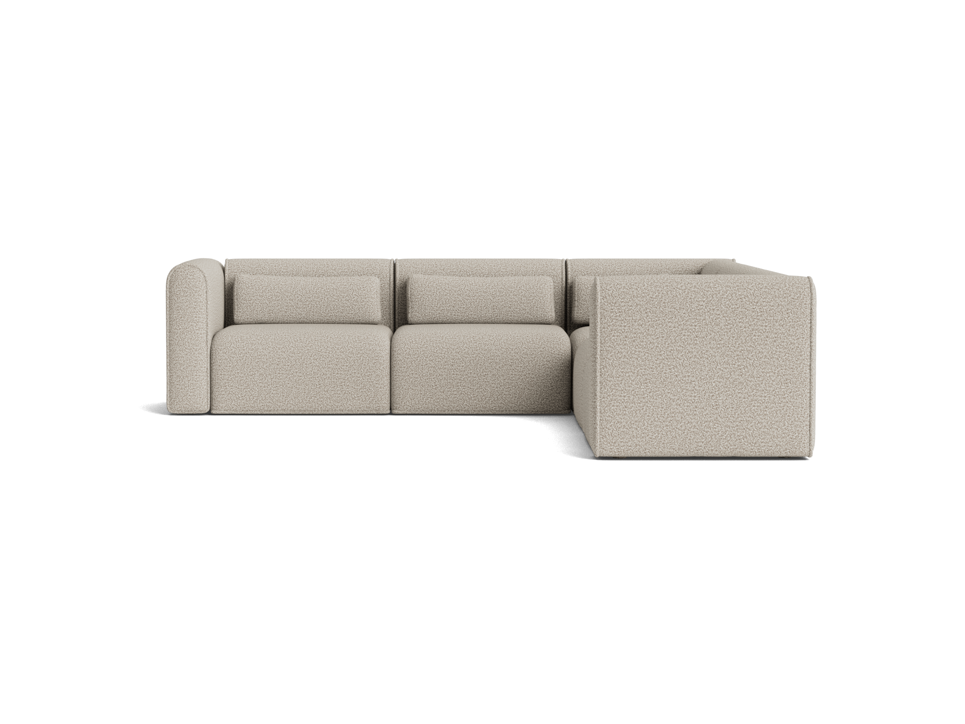 Bangalow Modular Sofa - Corner / 7-Seater / Limestone (Luxe)